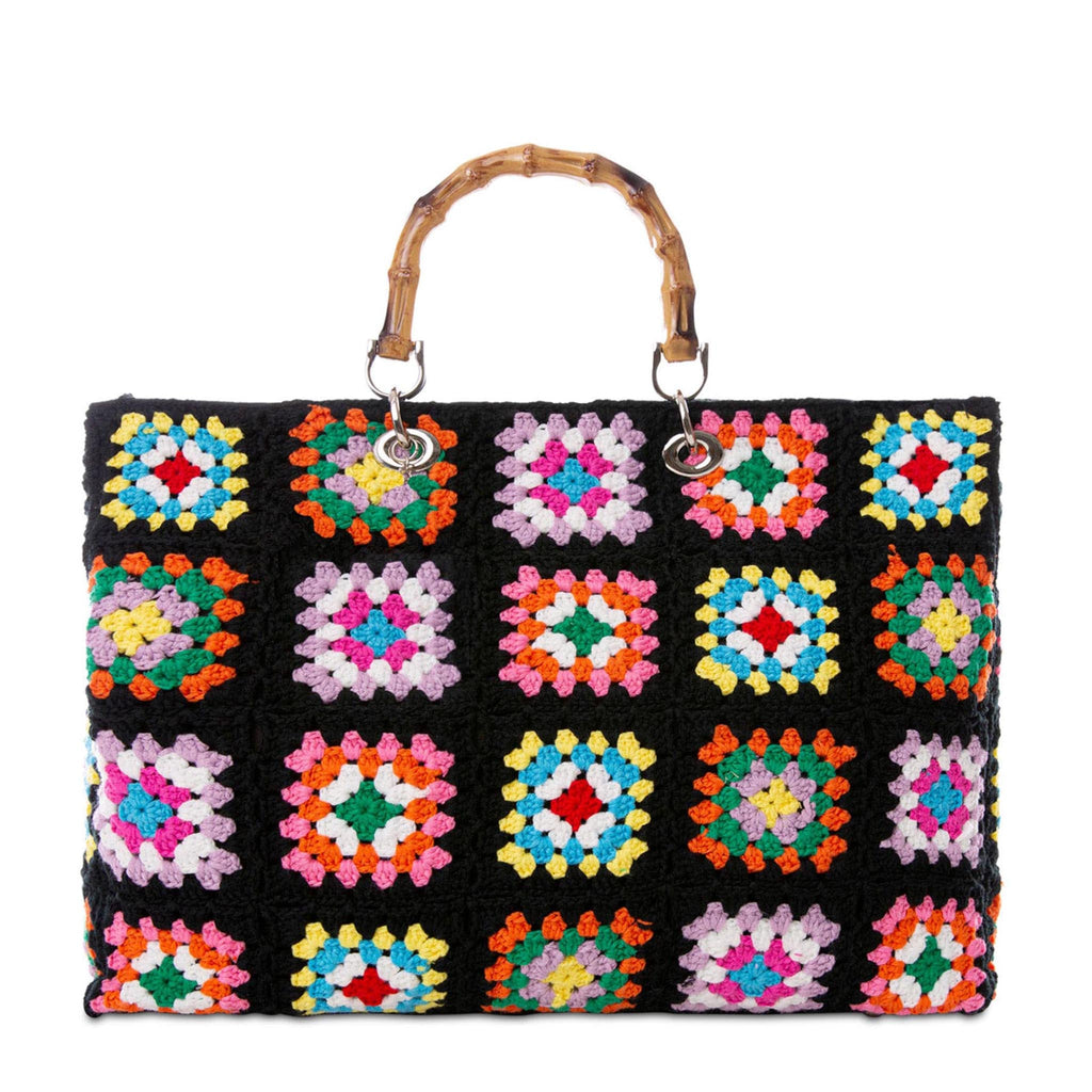 Handmade tiles crochet bag Victoria - MC2 Saint Barth