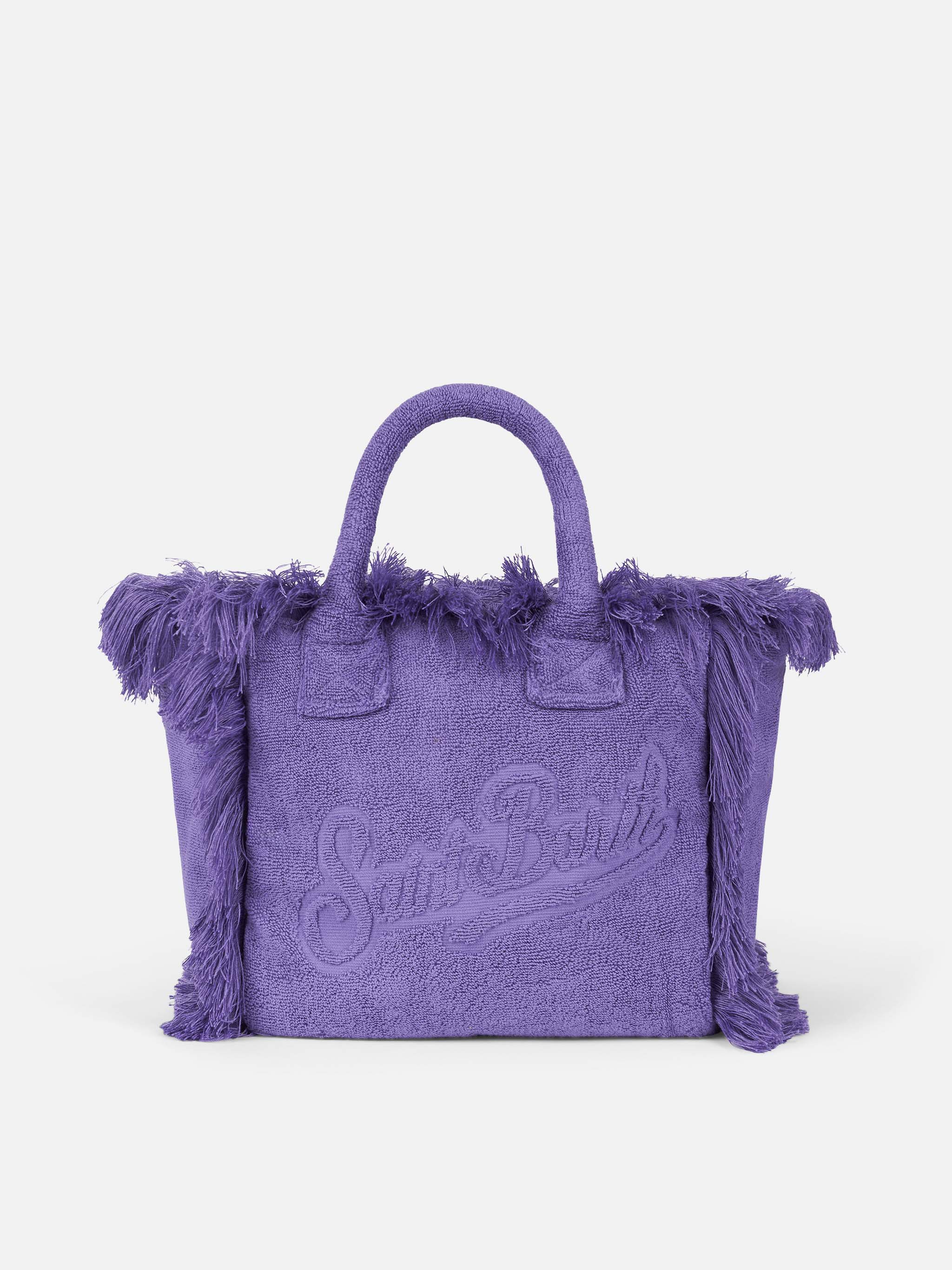 Colette purple terry soft handbag - MC2 Saint Barth
