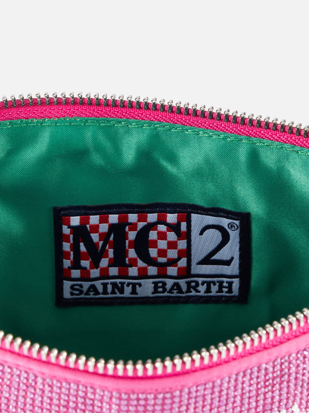 Mini bag with fuchsia rhinestones - MC2 Saint Barth