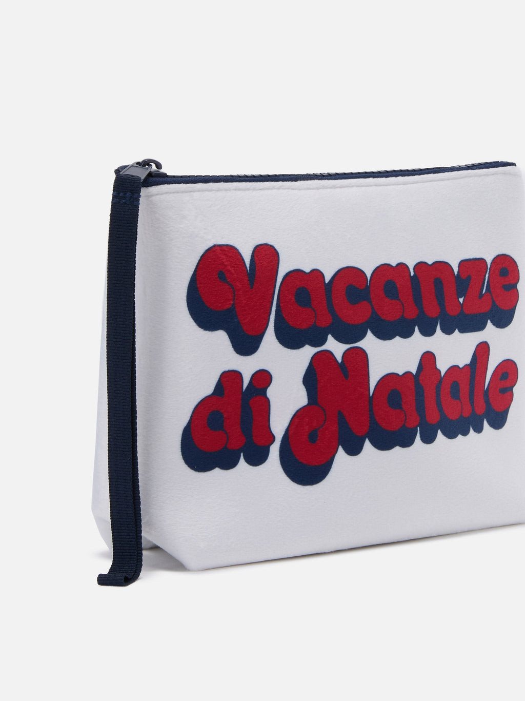 Pochette Aline effetto lana bianca con stampa Vacanze di Natale | VACANZE DI NATALE SPECIAL EDITION