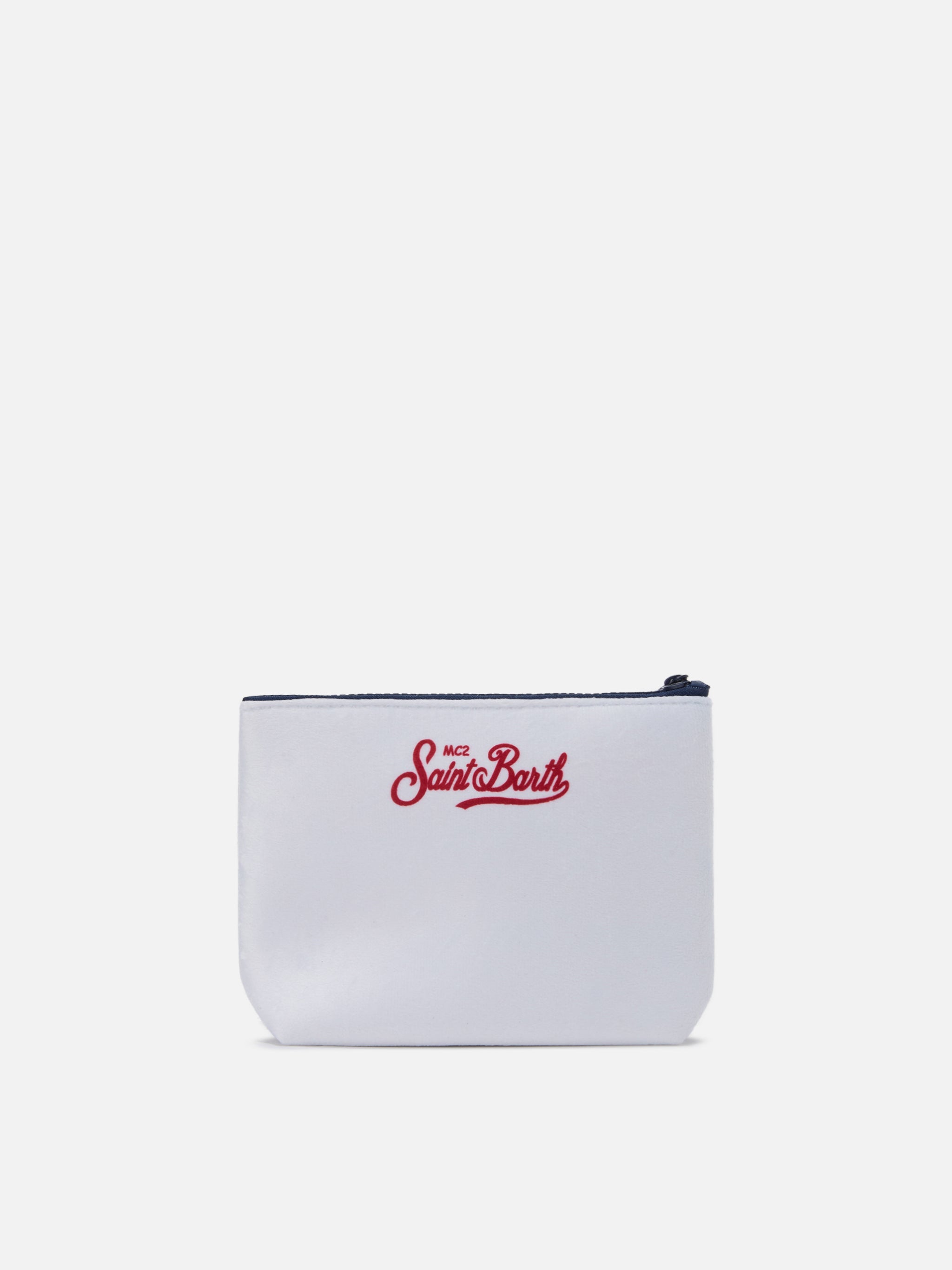 Pochette Aline effetto lana bianca con stampa Vacanze di Natale | VACANZE DI NATALE SPECIAL EDITION