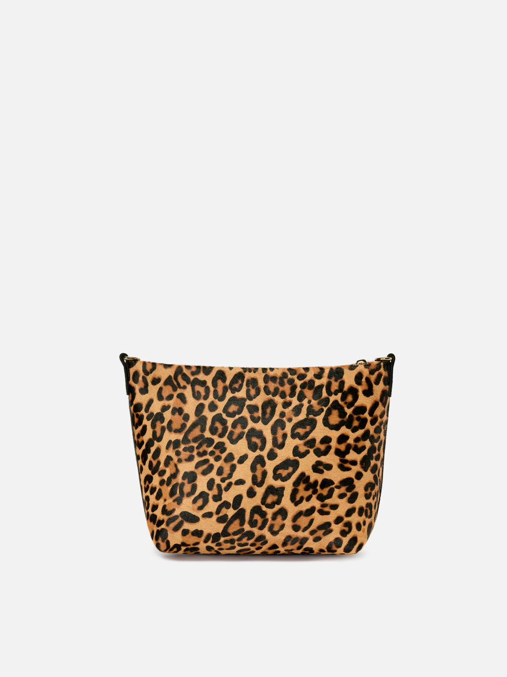 Borsa Aline in cavallino leopardato con placchetta logo