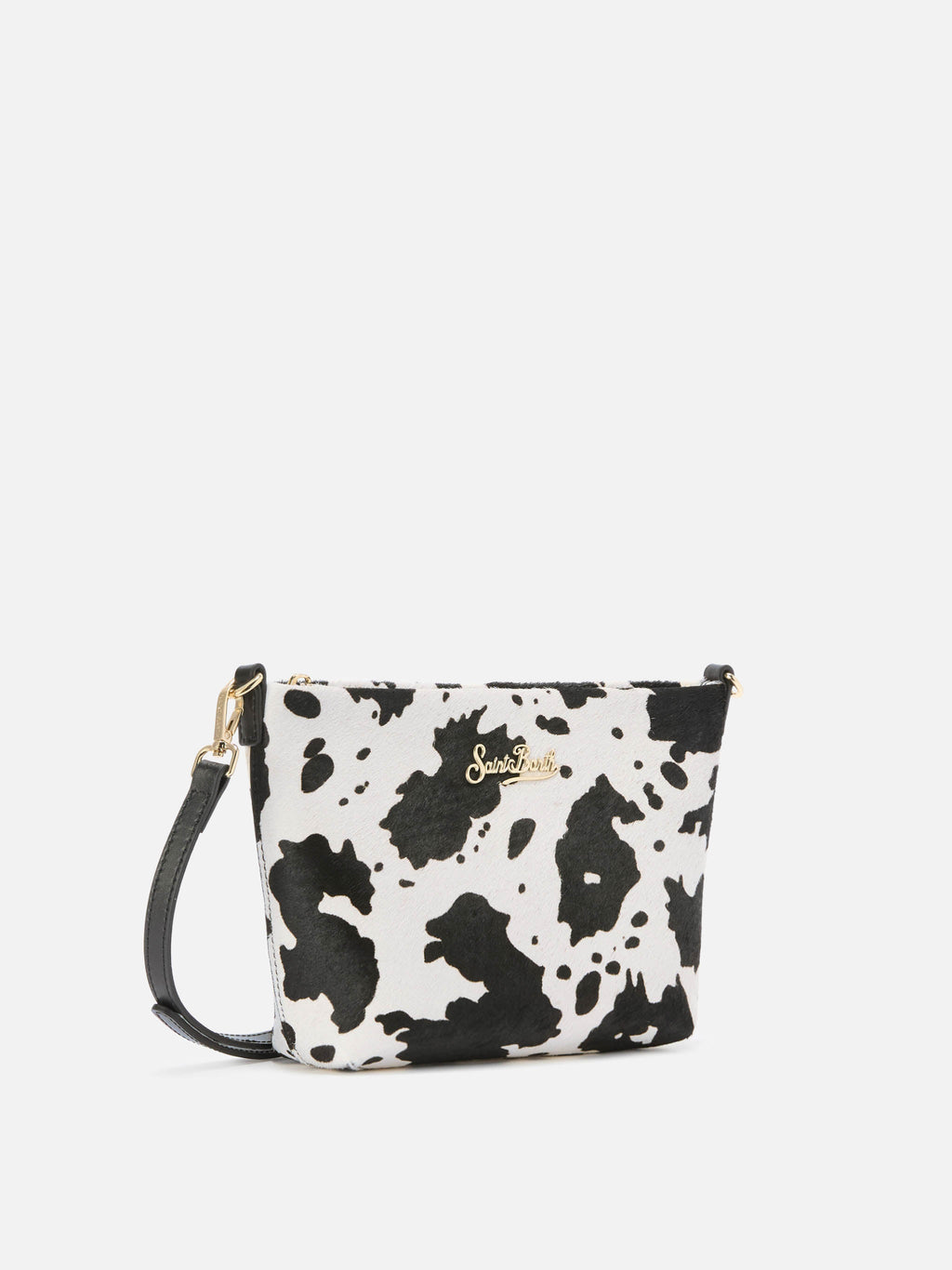 Borsa a spalla Aline Bag in pelle spazzolata e cavallino muccato