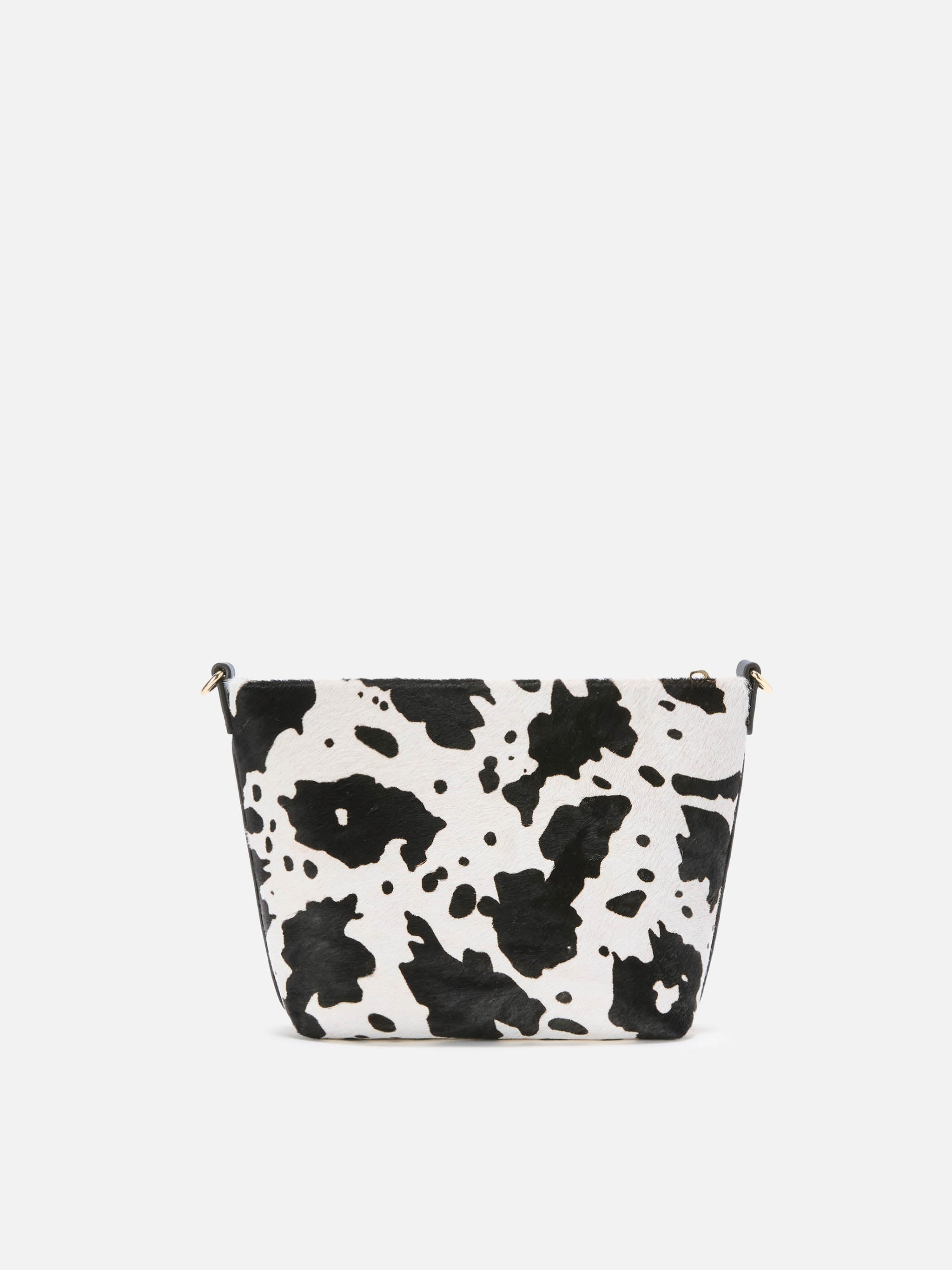 Borsa a spalla Aline Bag in pelle spazzolata e cavallino muccato