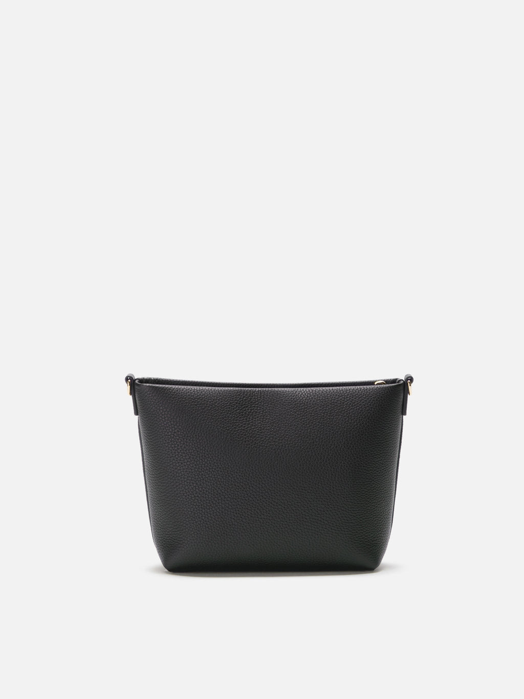 Borsa a spalla Aline Bag in pelle martellata nera