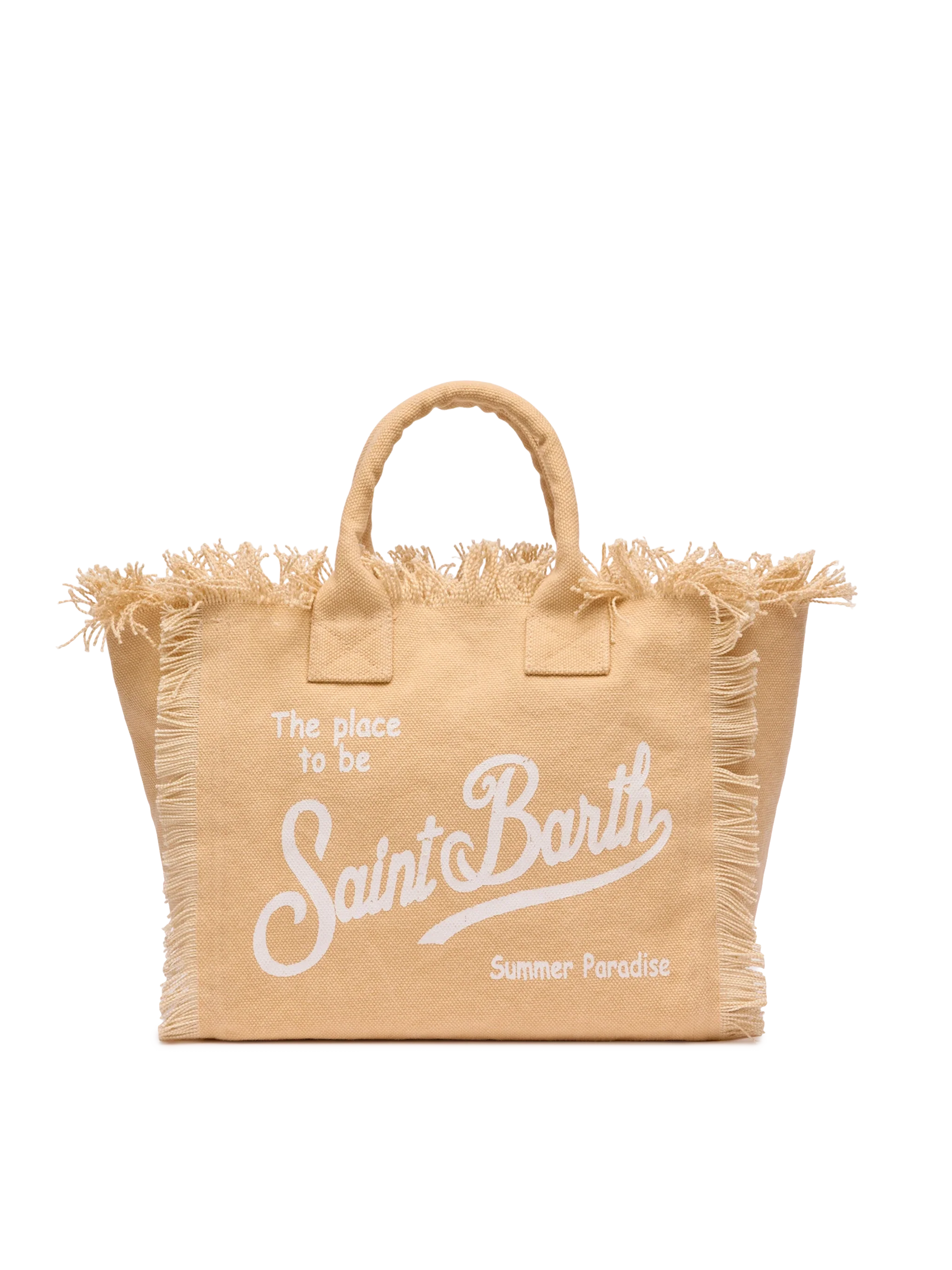 Colette beige cotton canvas handbag - MC2 Saint Barth