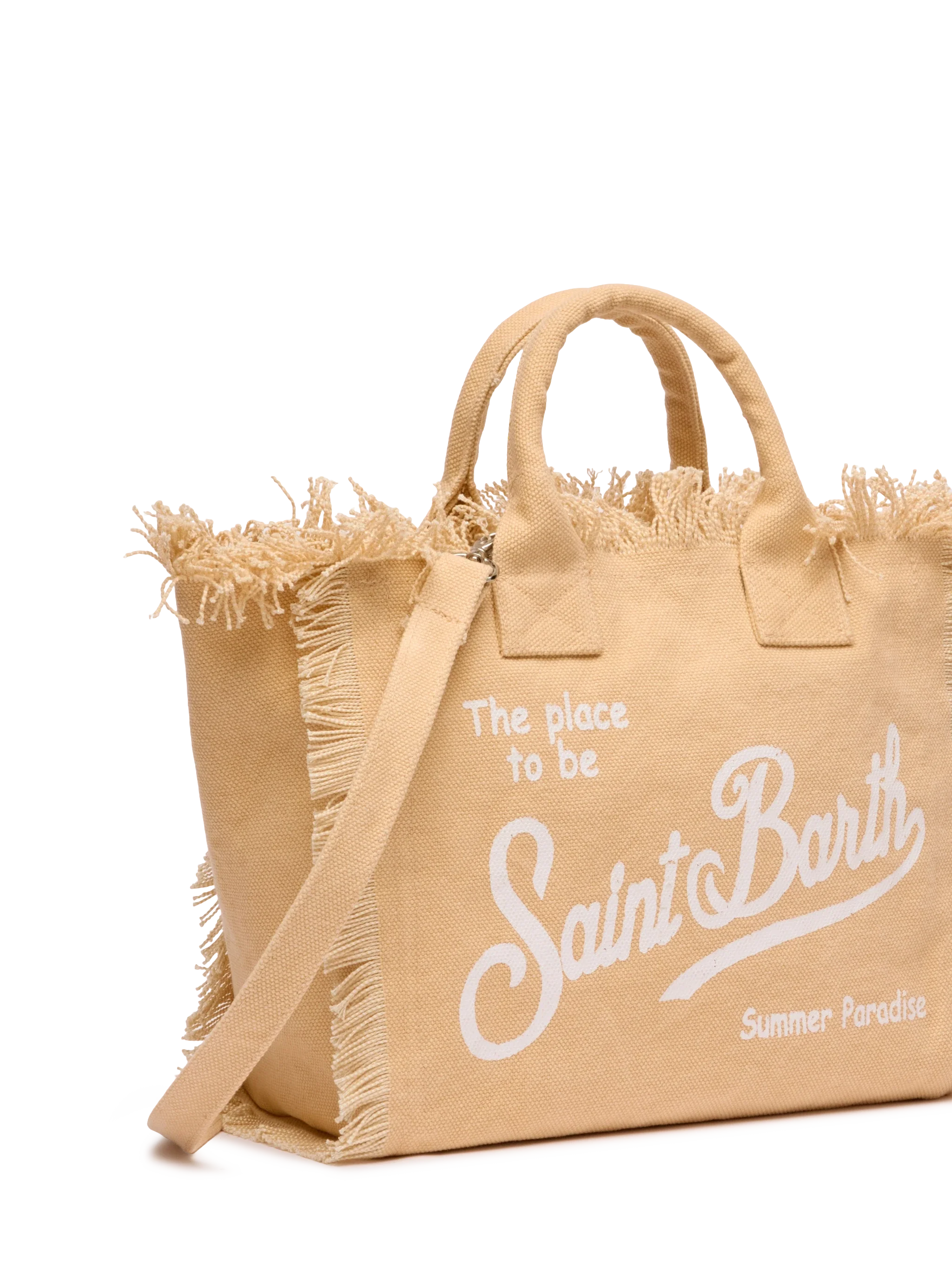 Colette beige cotton canvas handbag - MC2 Saint Barth