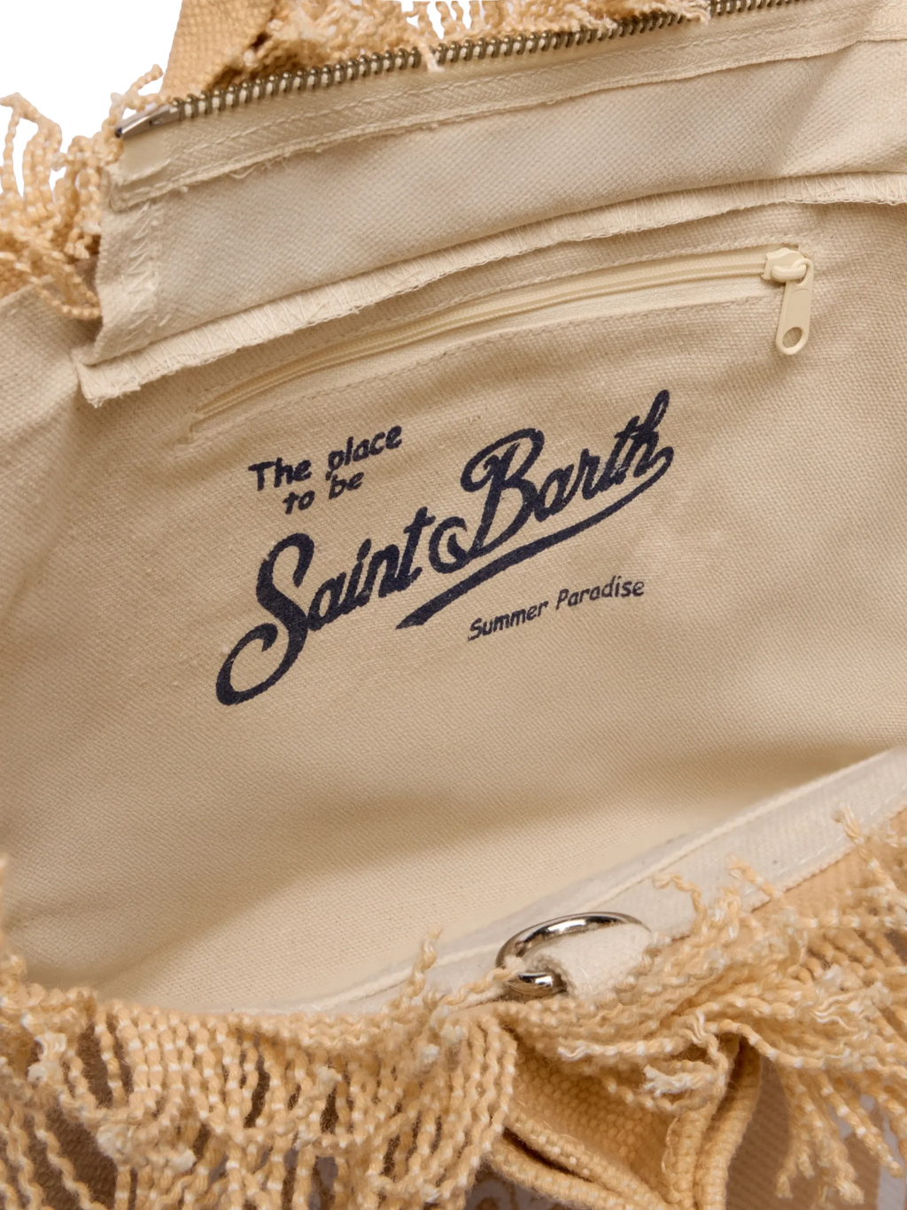 Colette beige cotton canvas handbag - MC2 Saint Barth