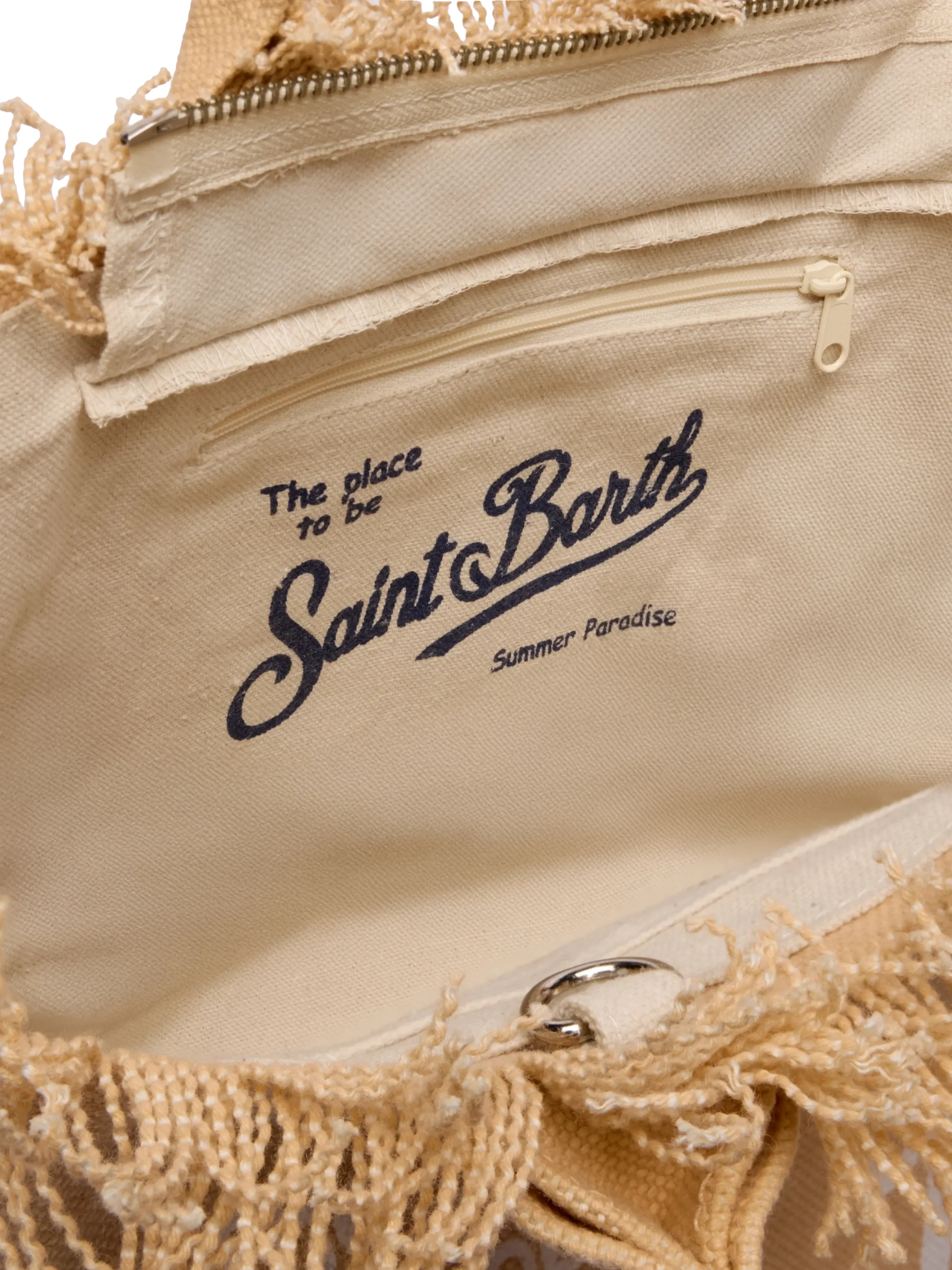 Colette beige cotton canvas handbag - MC2 Saint Barth