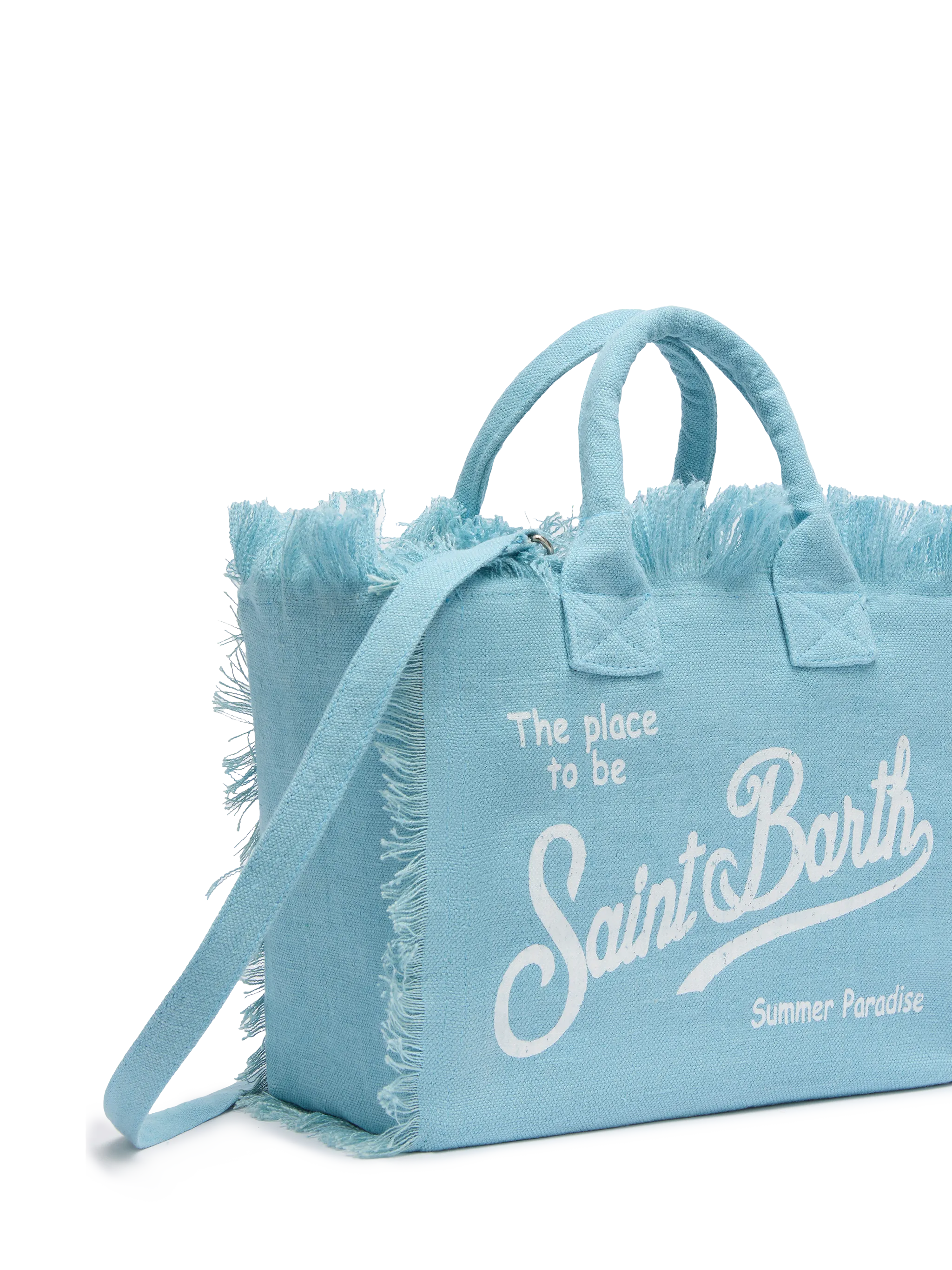 Colette linen light blue handbag - MC2 Saint Barth