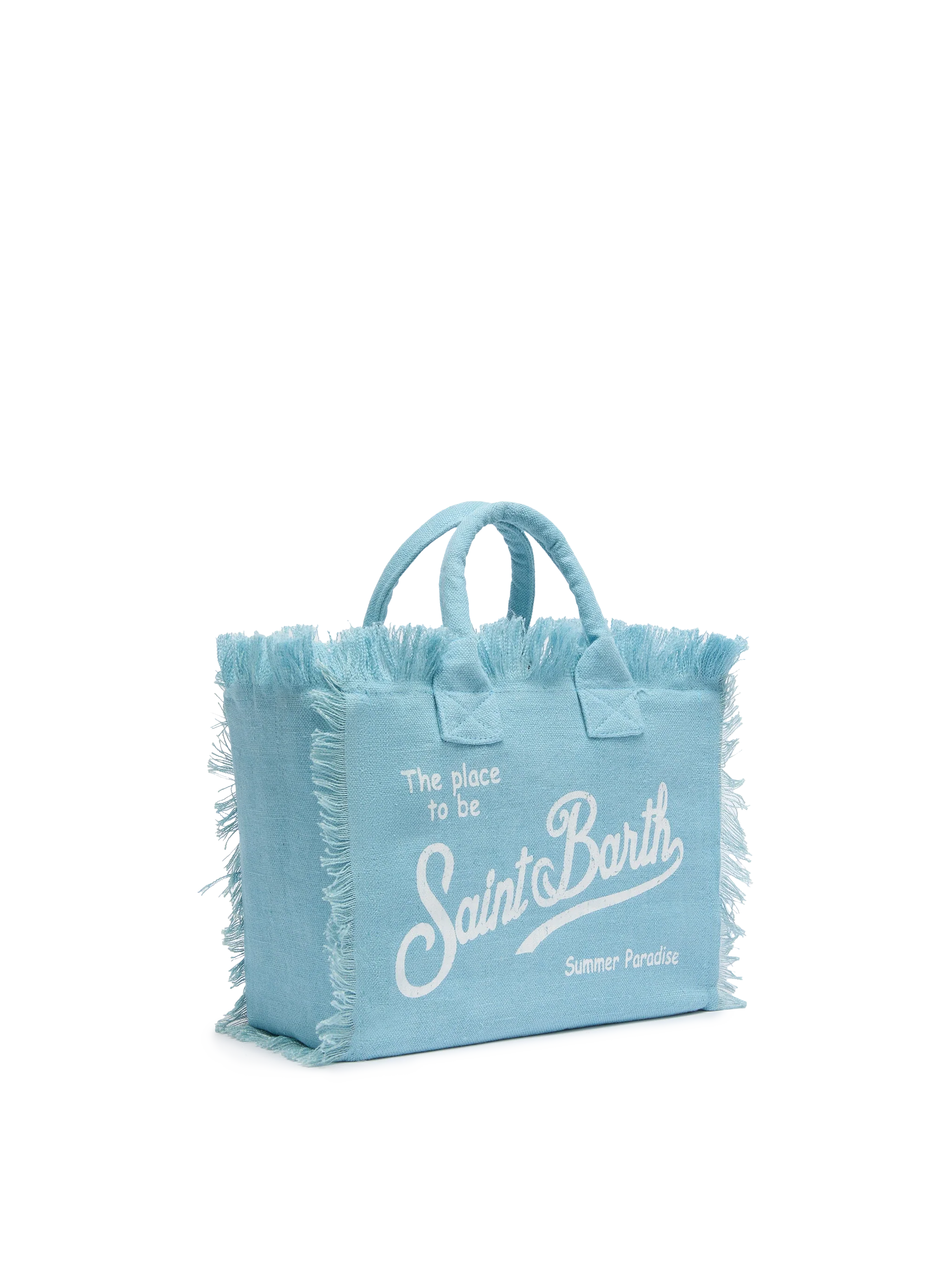Colette linen light blue handbag - MC2 Saint Barth