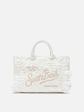 Borsa Colette Volant in cotone sangallo bianco