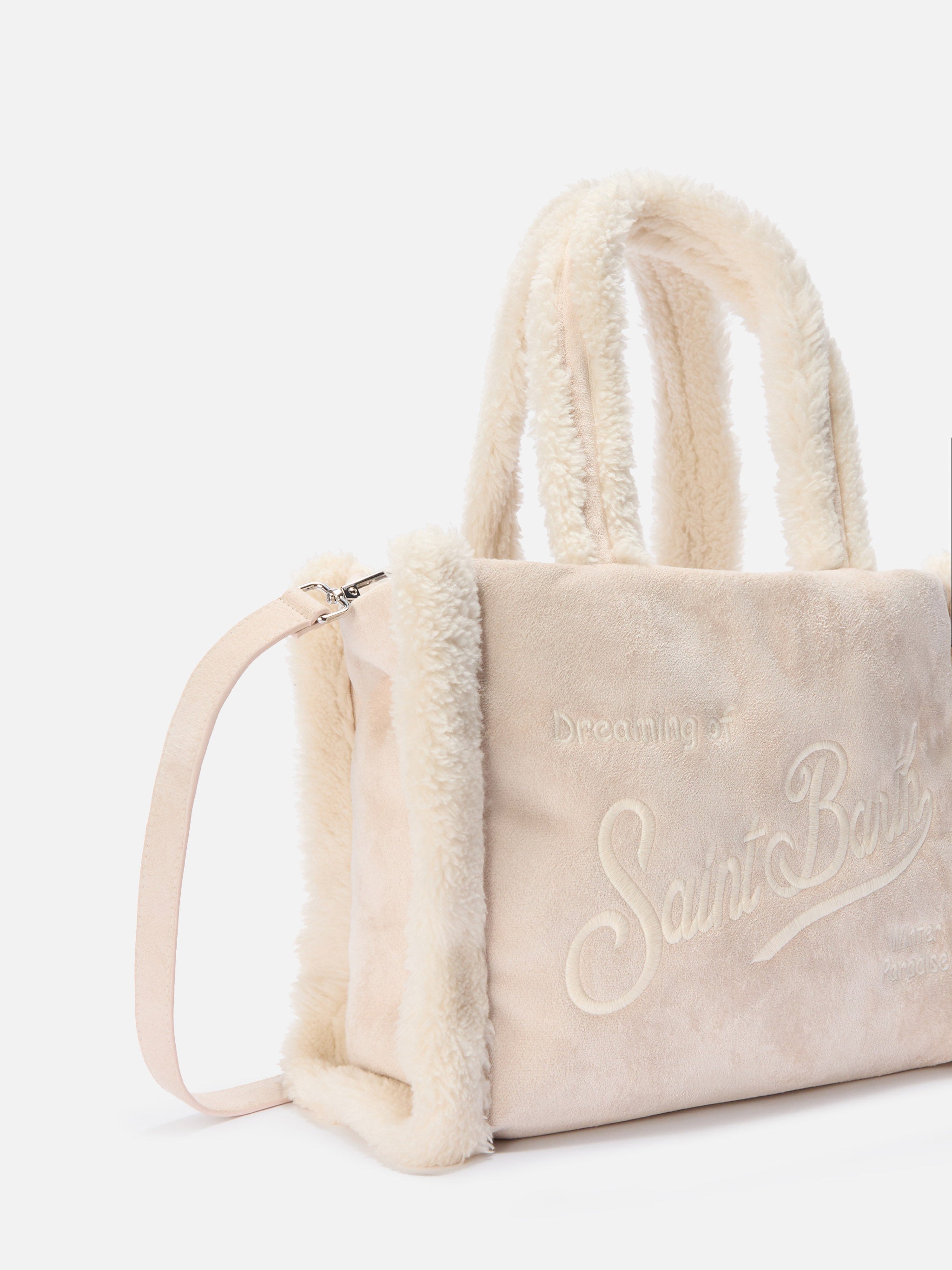 Borsa Colette Shearling ghiaccio