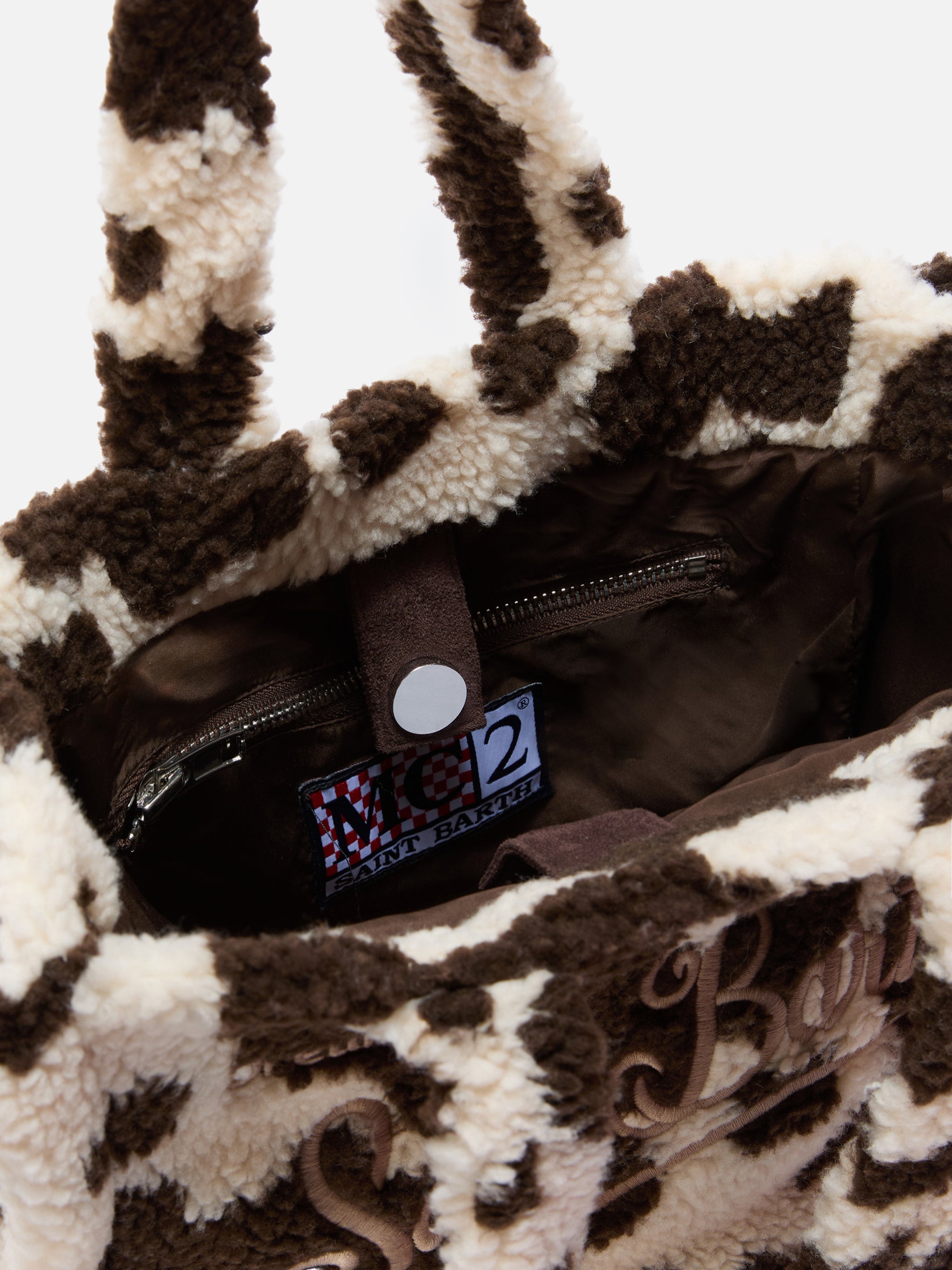 Borsa Colette Teddy stampa cow