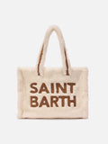Borsa Colette Teddy bianca con logo
