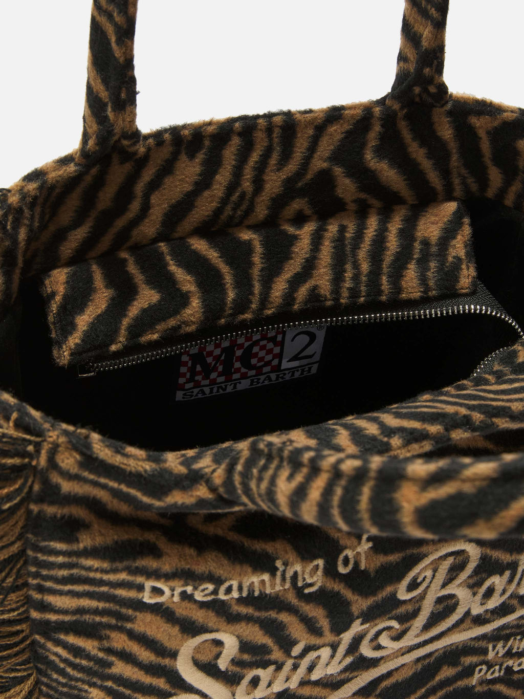 Borsa Colette Felt stampa zebra