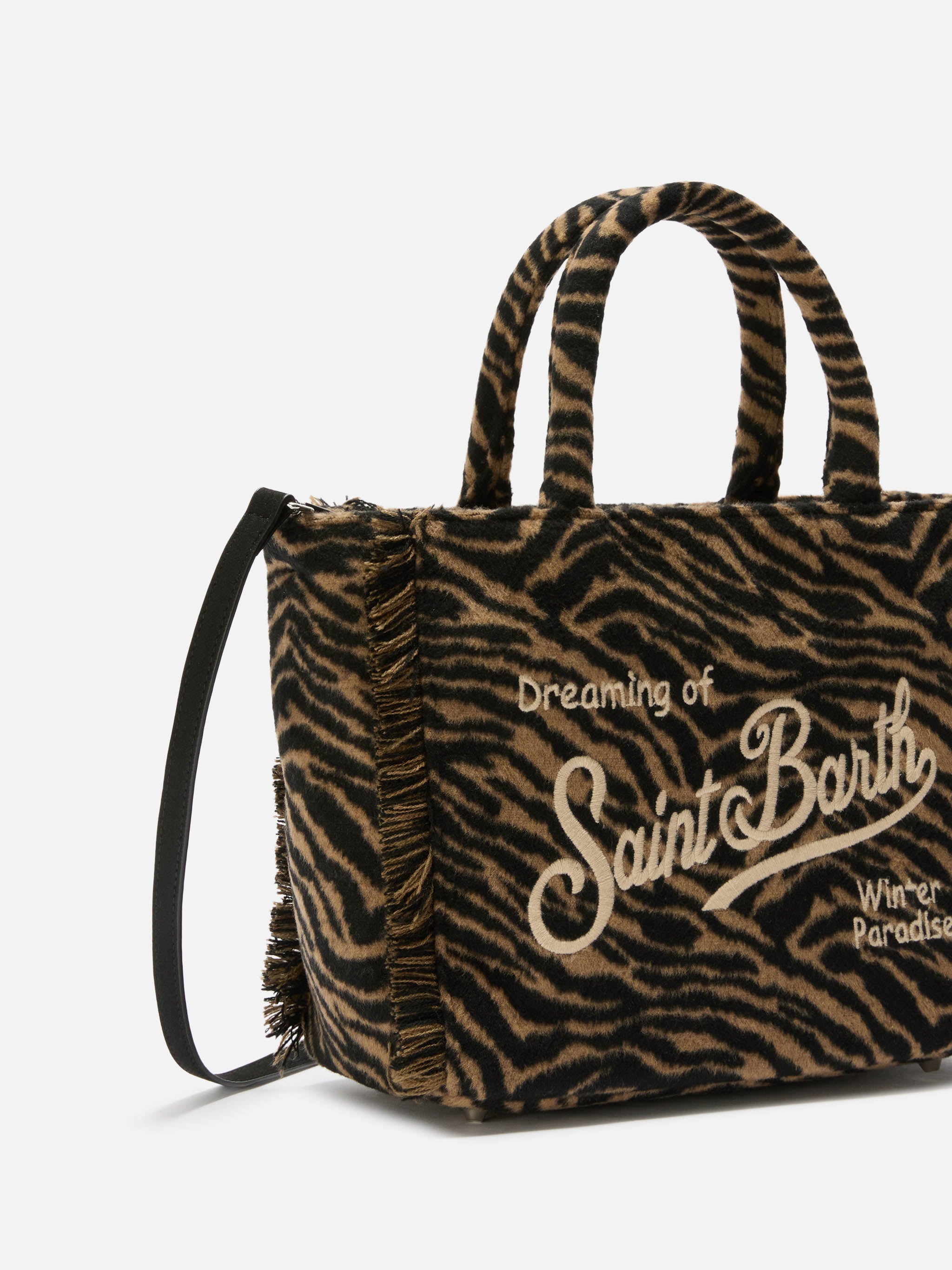 Borsa Colette Felt stampa zebra