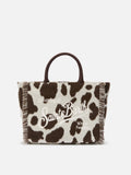 Borsa Colette Felt stampa cow