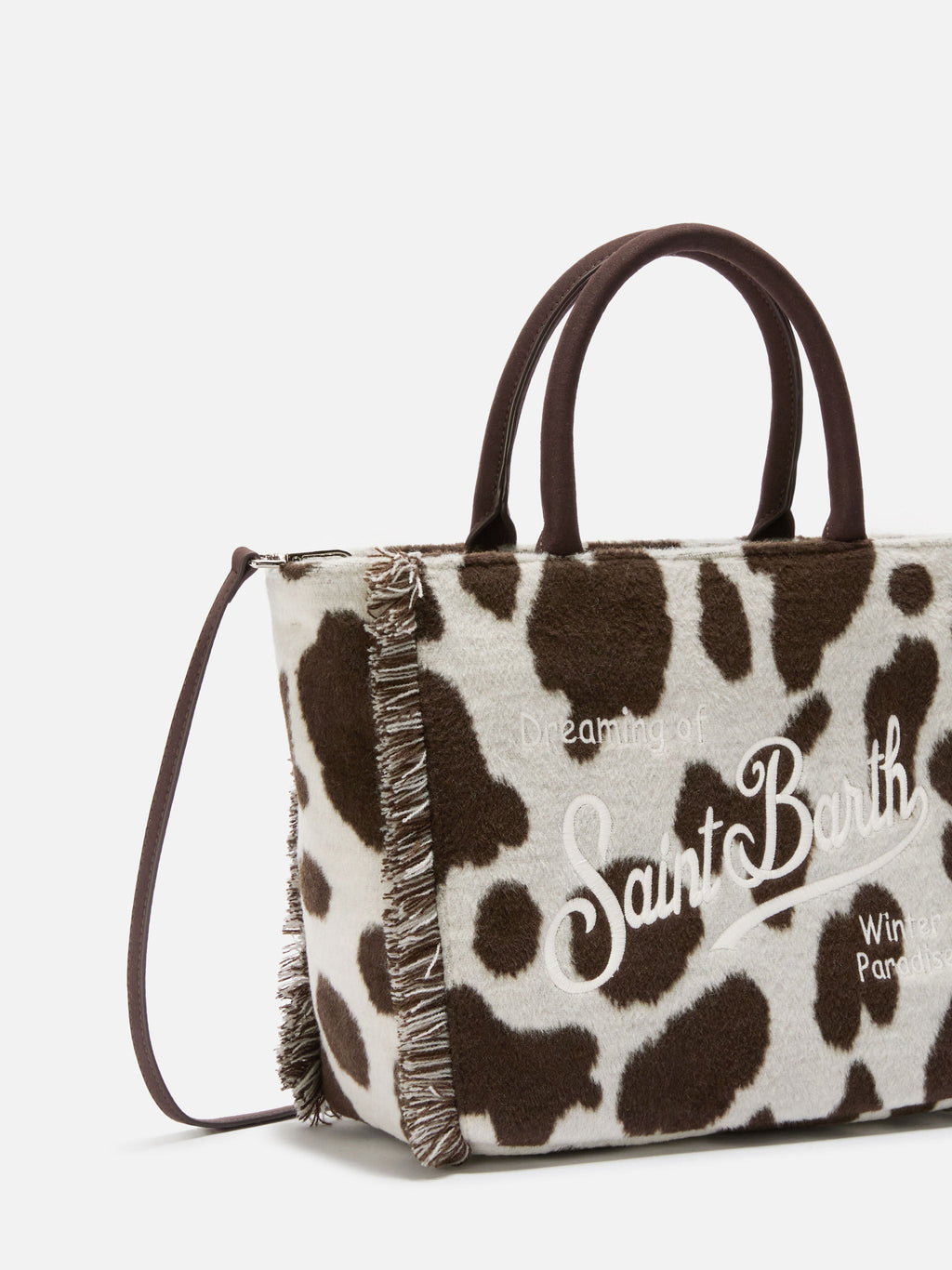 Borsa Colette Felt stampa cow