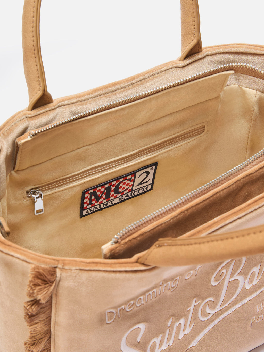 Borsa Colette Velvet beige