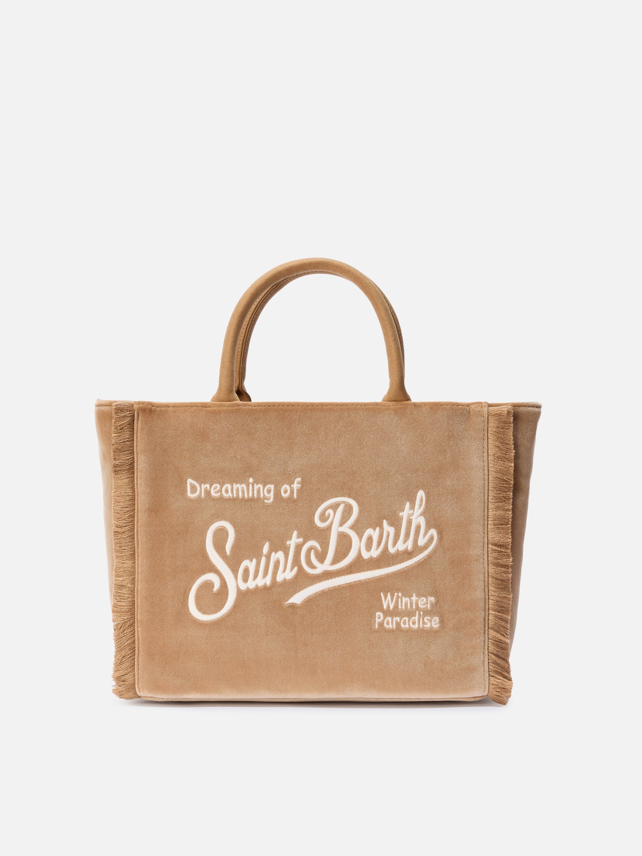 Borsa Colette Velvet beige