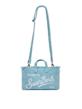 Light blue linen Phone Bag - MC2 Saint Barth