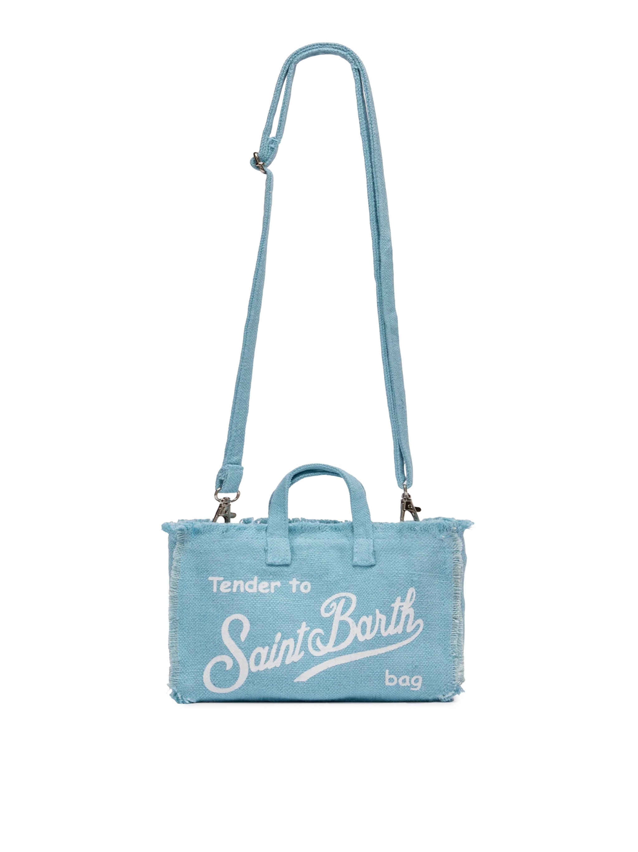 Light blue linen Phone Bag - MC2 Saint Barth