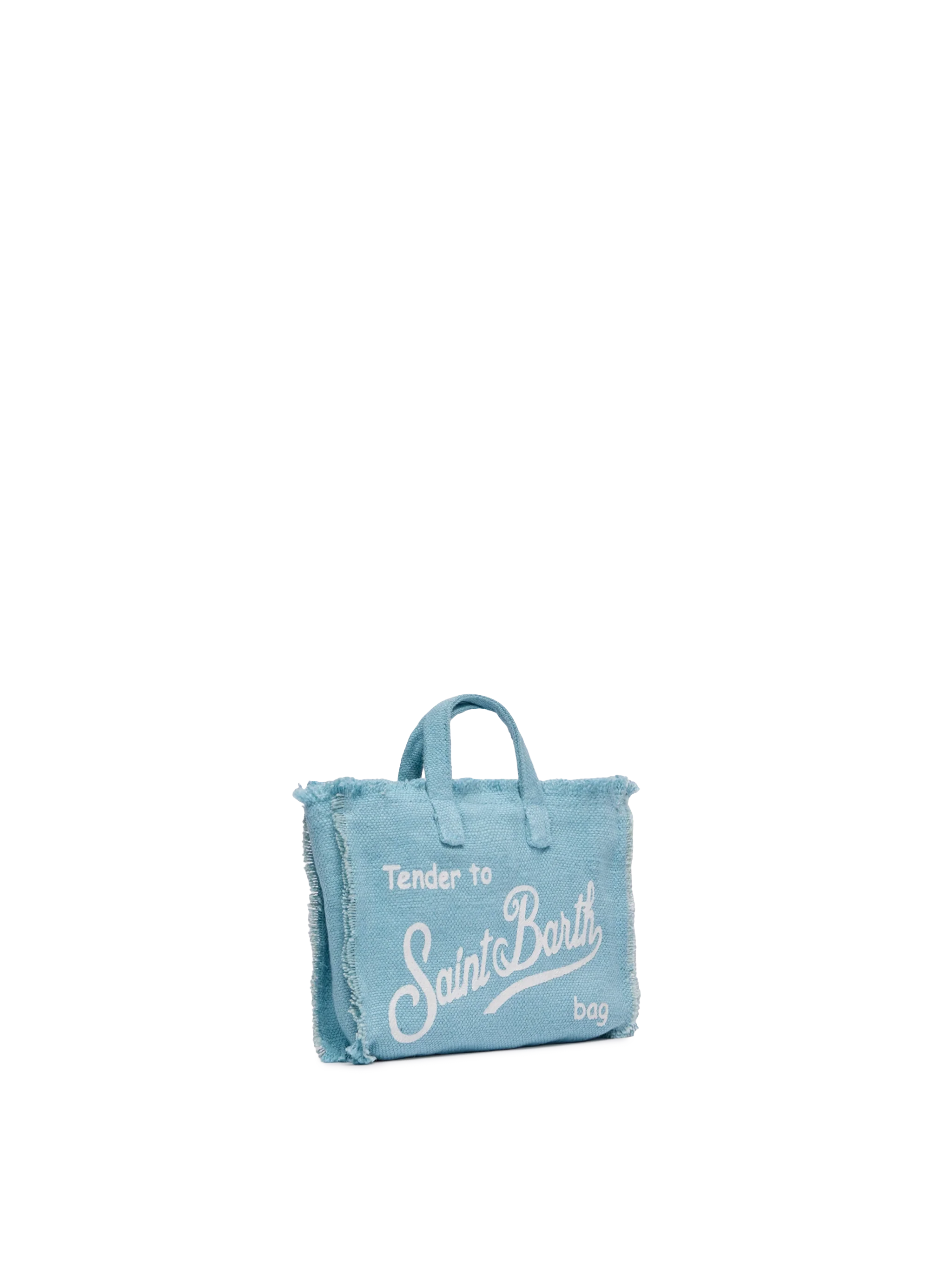 Light blue linen Phone Bag - MC2 Saint Barth