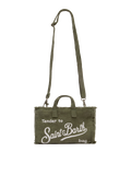 Military green linen Phone Bag - MC2 Saint Barth