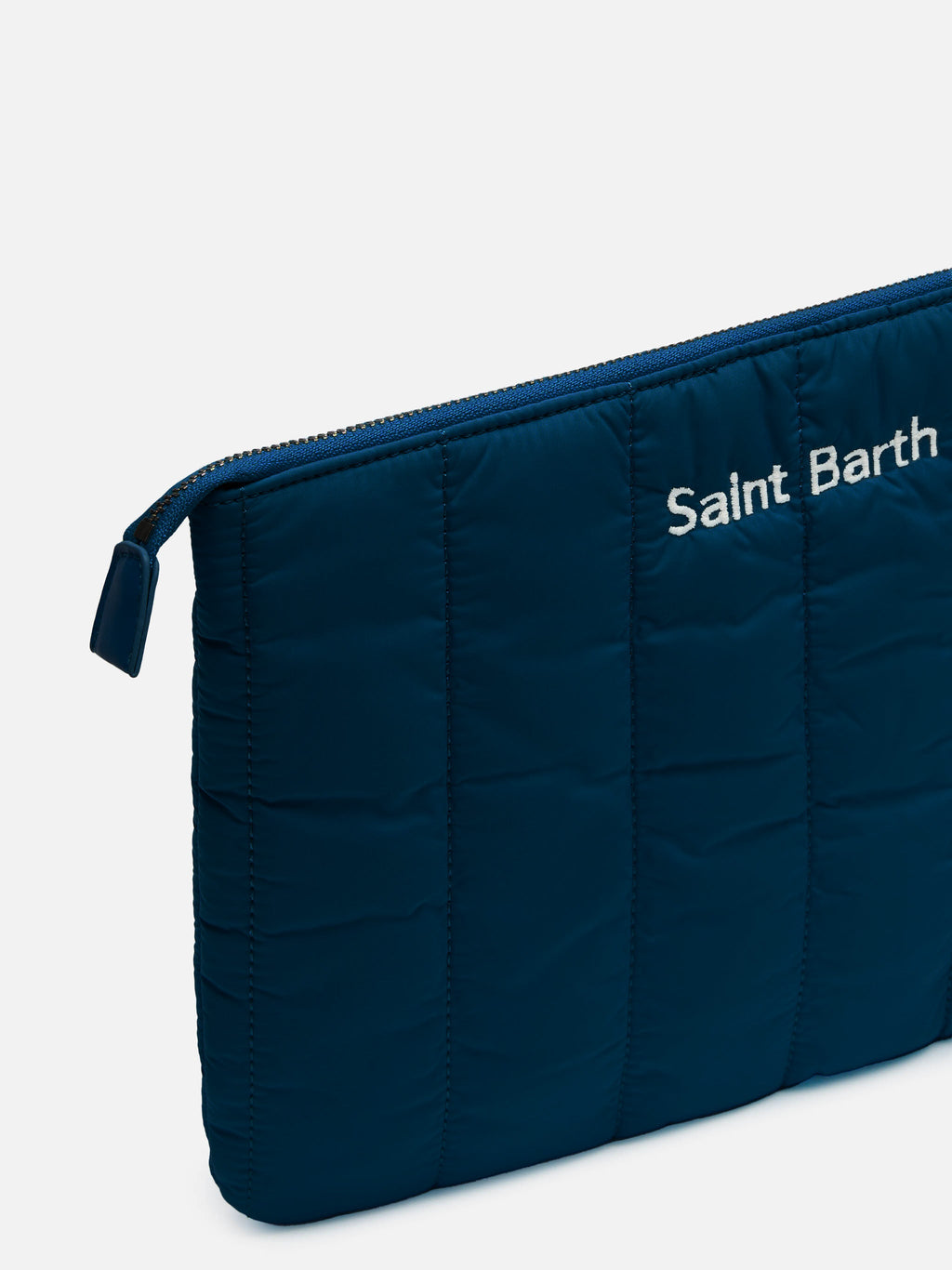 Navy blue quilted Puffer Pochette - MC2 Saint Barth
