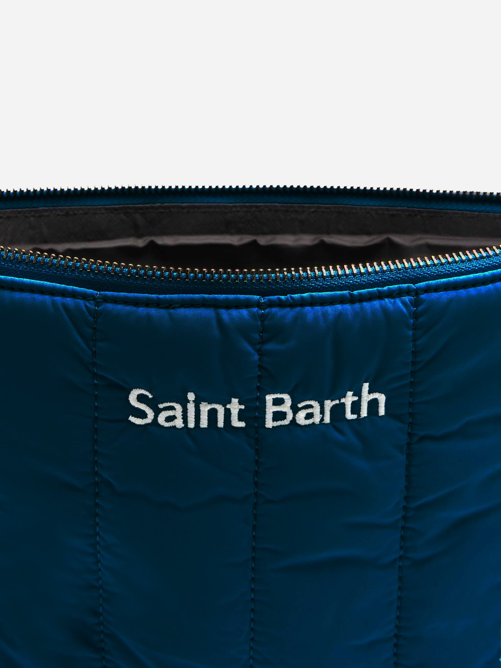 Navy blue quilted Puffer Pochette - MC2 Saint Barth
