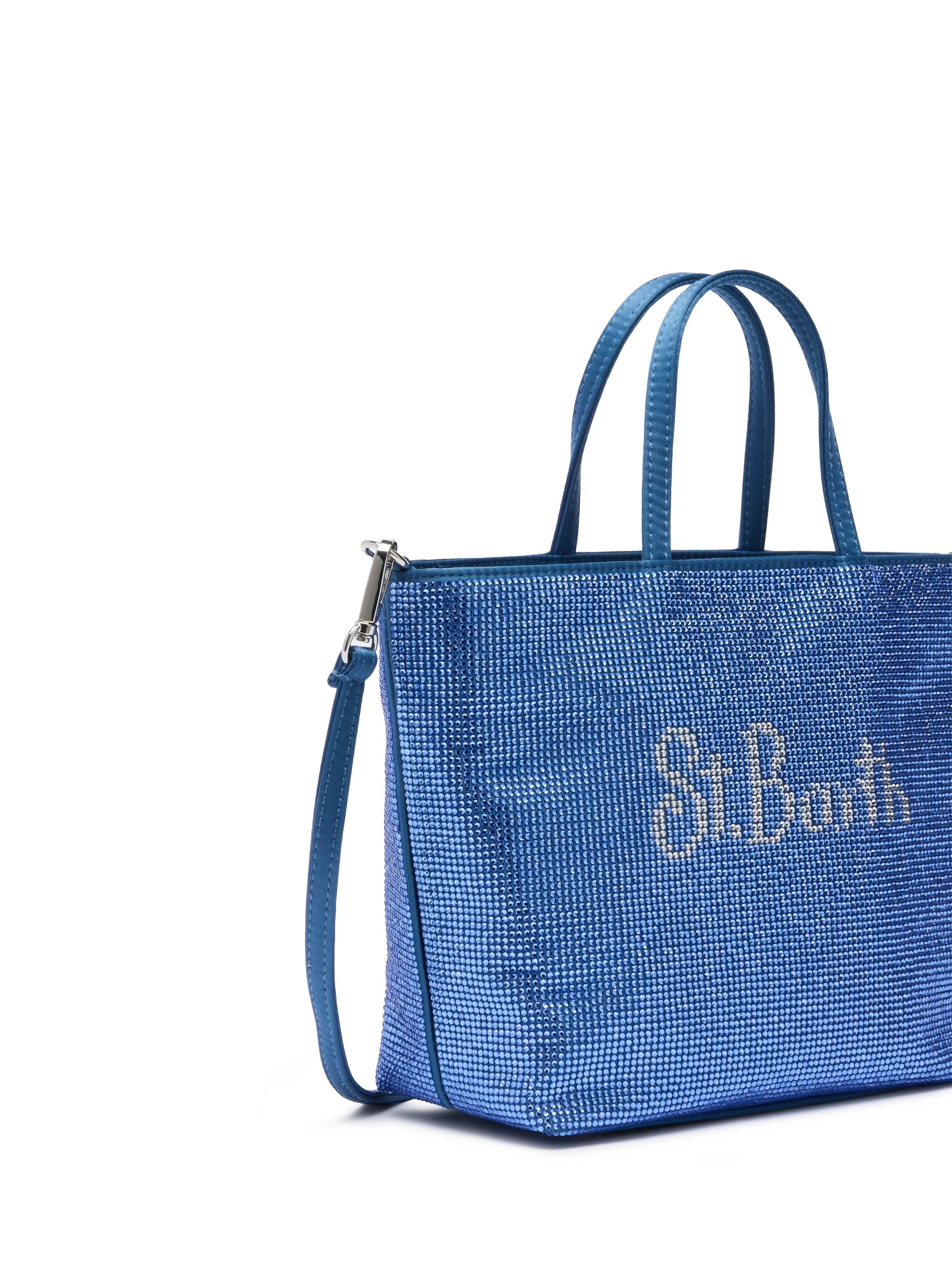 Strass Mini Bag with steel blue rhinestones - MC2 Saint Barth