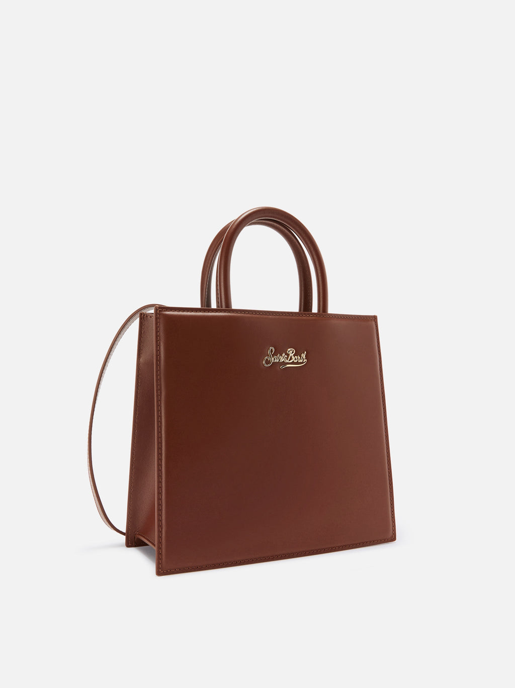 Borsa Shop Bag Midi pelle marrone