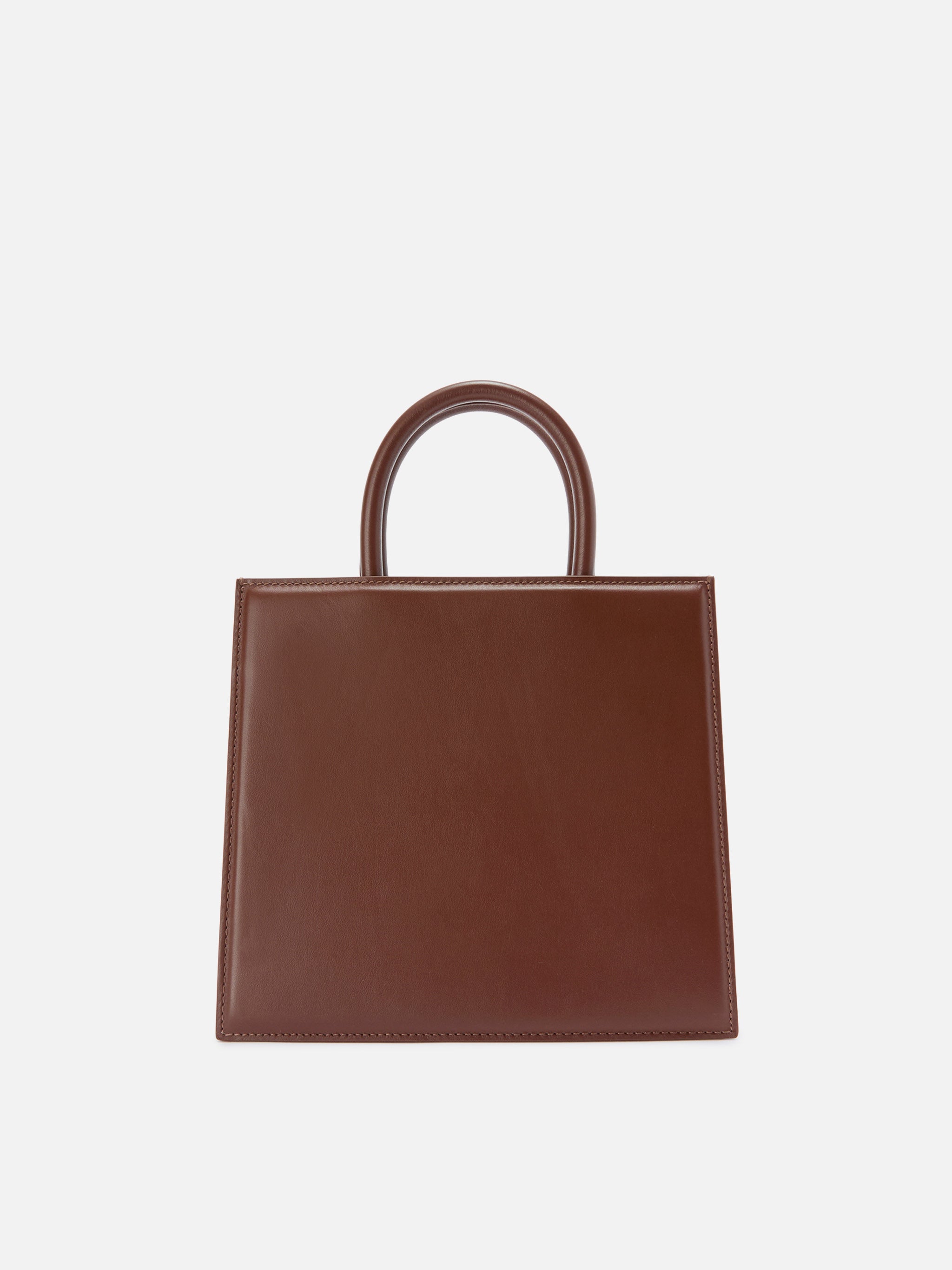 Borsa Shop Bag Midi pelle marrone