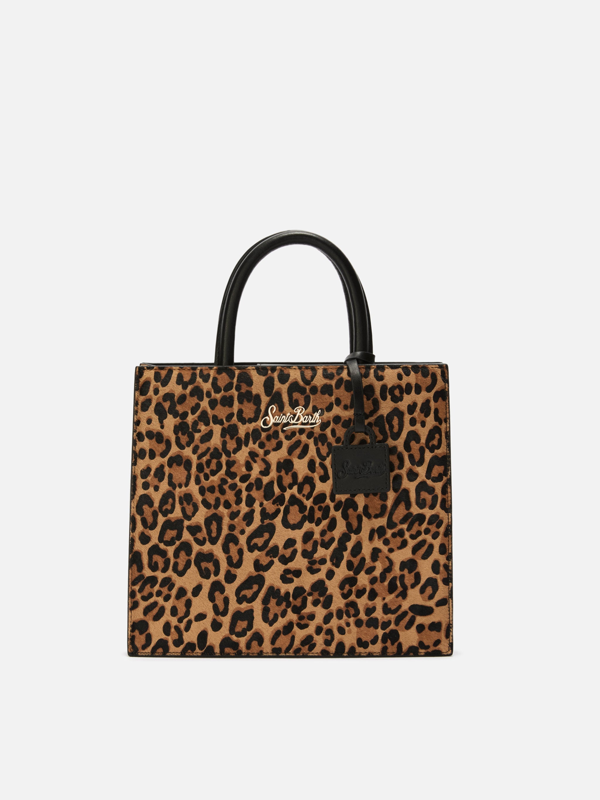 Borsa Shop Bag Midi stampa leopardata