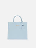 Shop Bag Midi in pelle azzurro chiaro