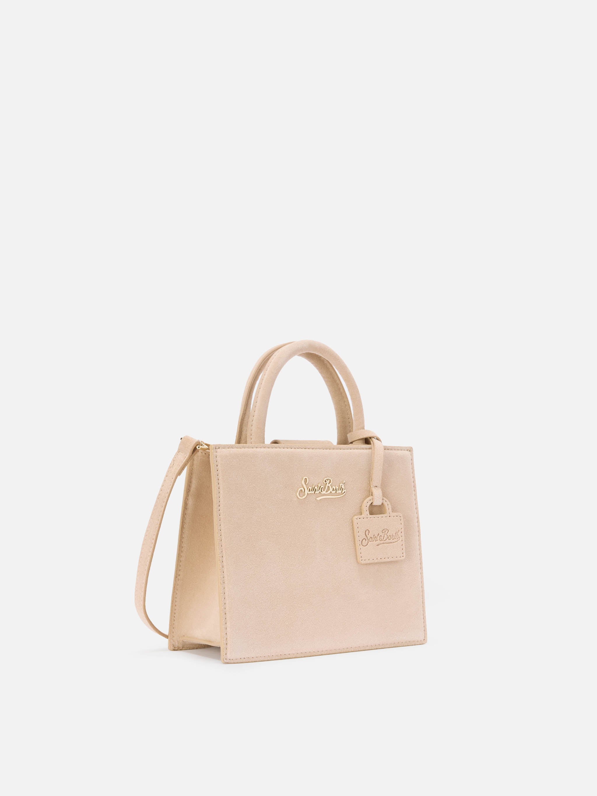 Borsa Shop Bag Mini suede beige