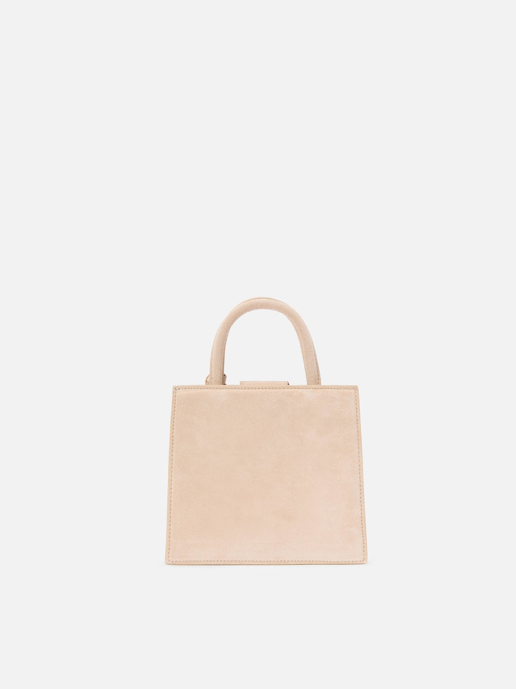 Borsa Shop Bag Mini suede beige