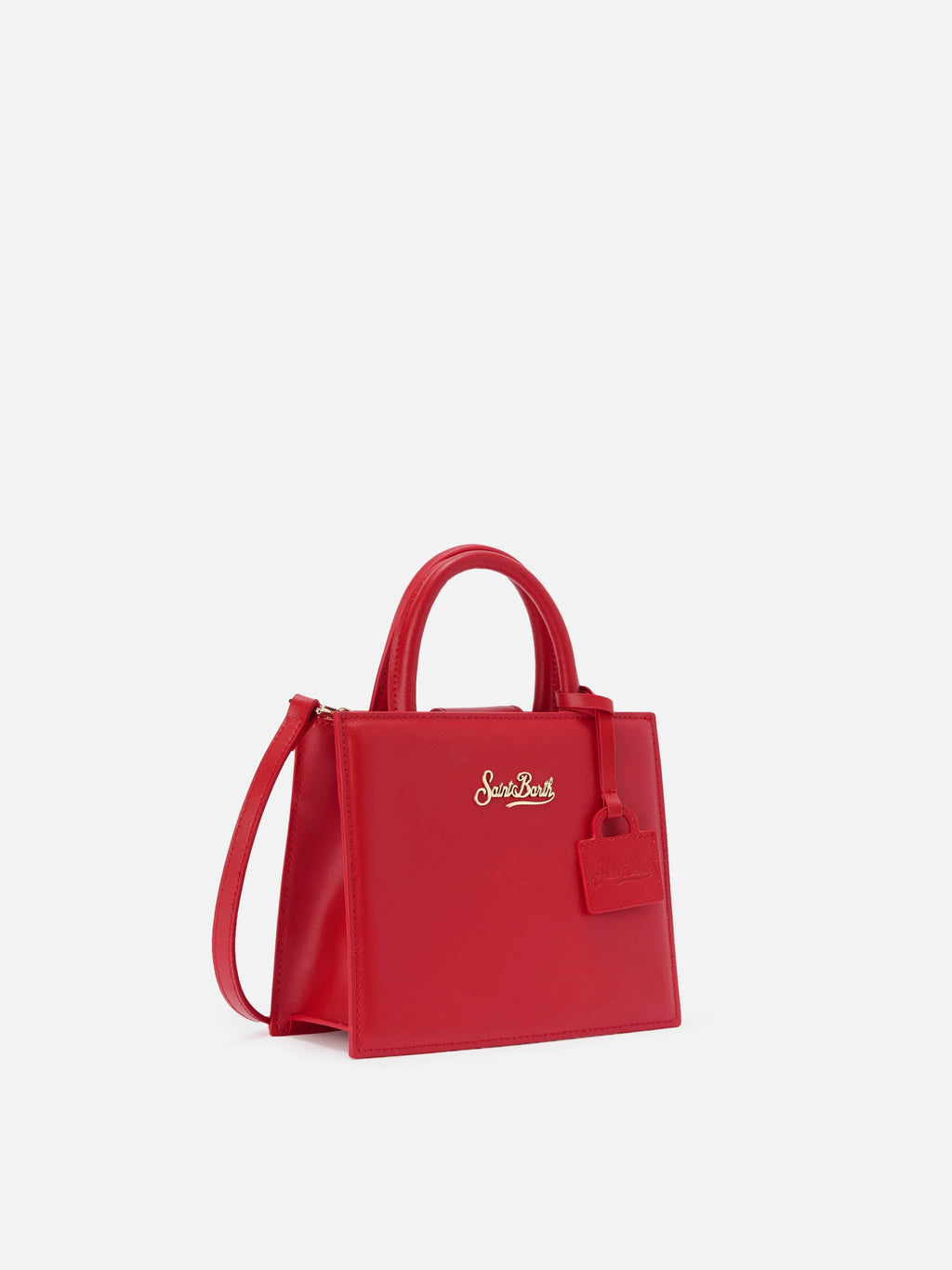 Borsa Shop Bag Mini pelle rossa
