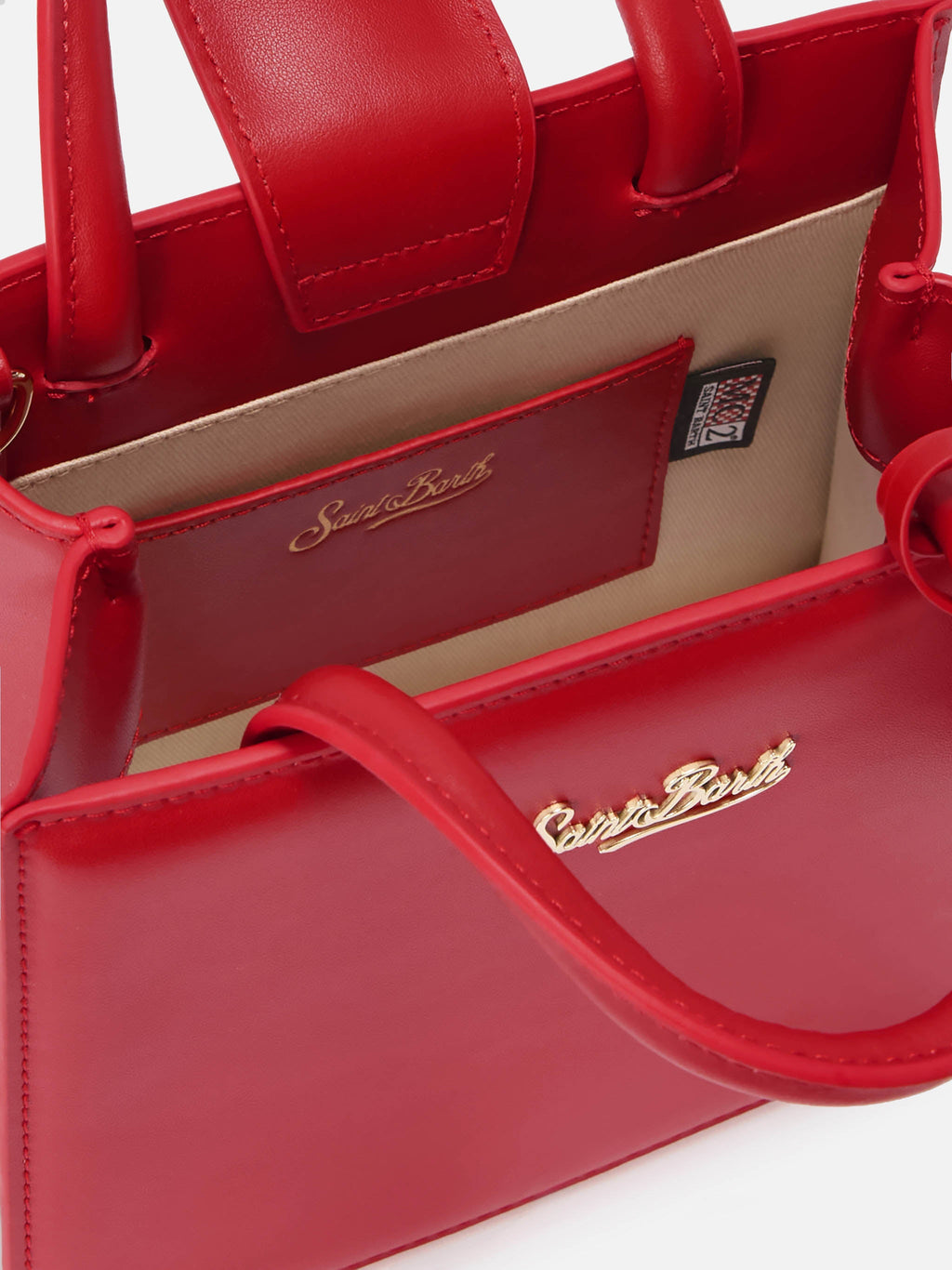 Borsa Shop Bag Mini pelle rossa