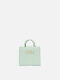 Shop Bag Micro in pelle verde salvia