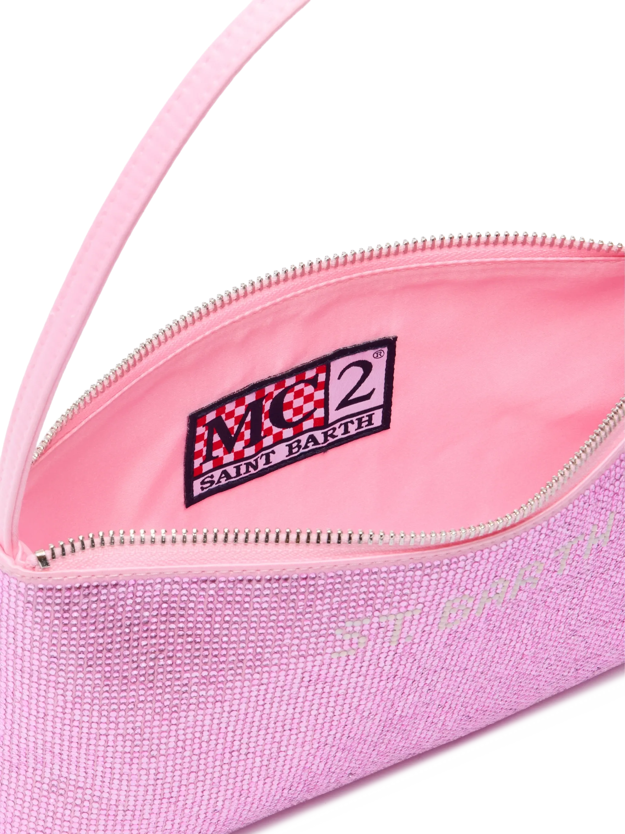 Mini bag Strassy with pink rhinestones - MC2 Saint Barth