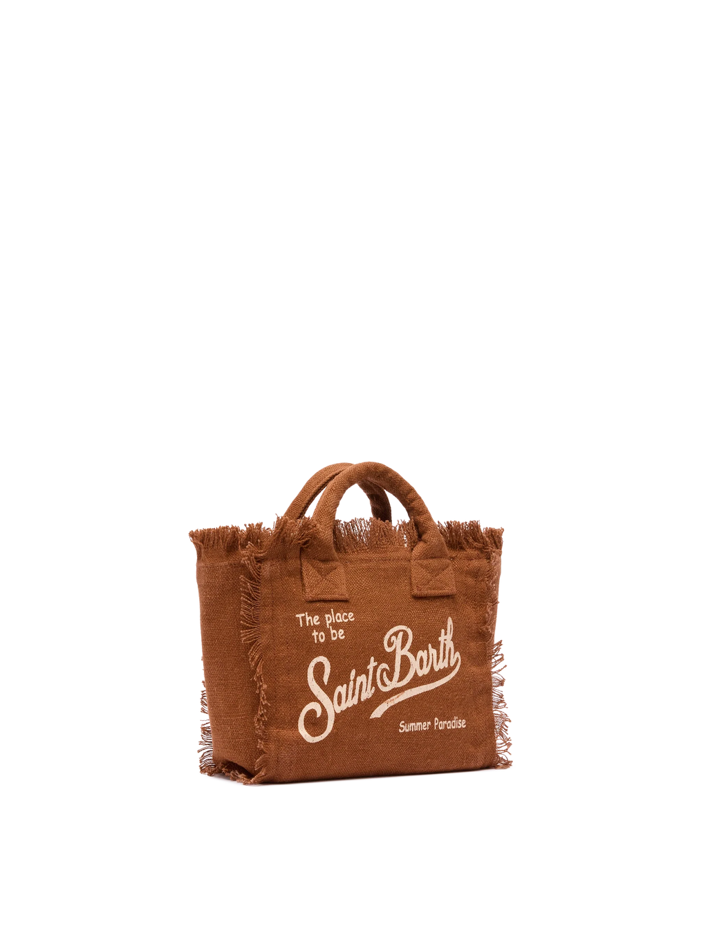 Mini Vanity brown Linen bag - MC2 Saint Barth