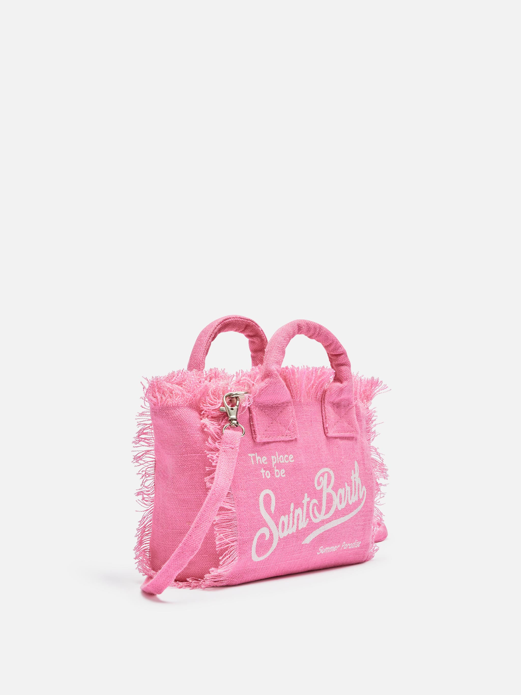 Mini Vanity pink Linen bag - MC2 Saint Barth