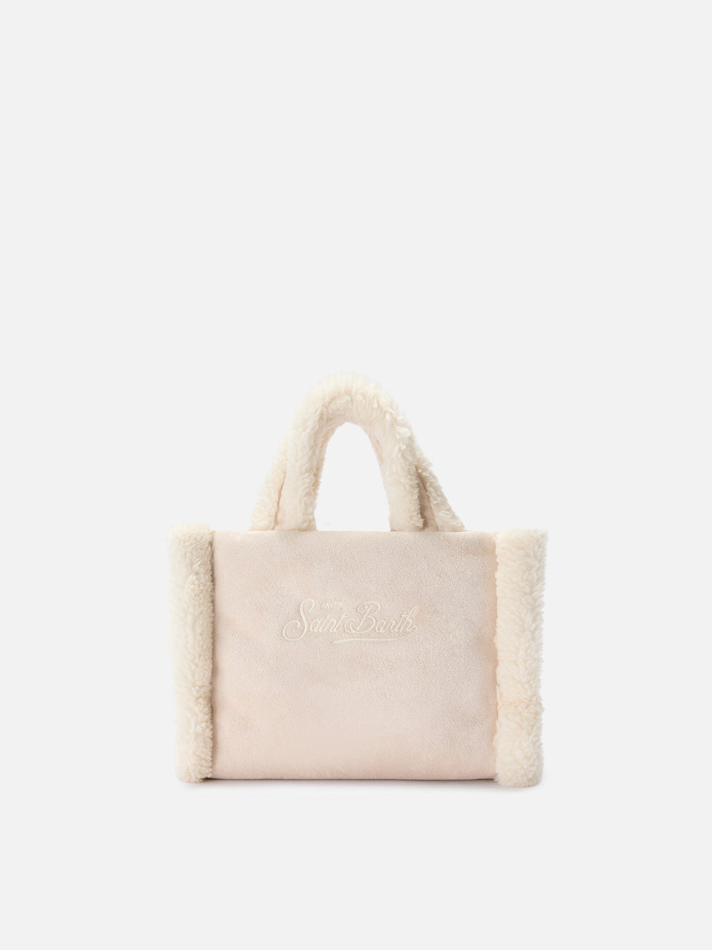 Borsa Vanity Mini shearling beige