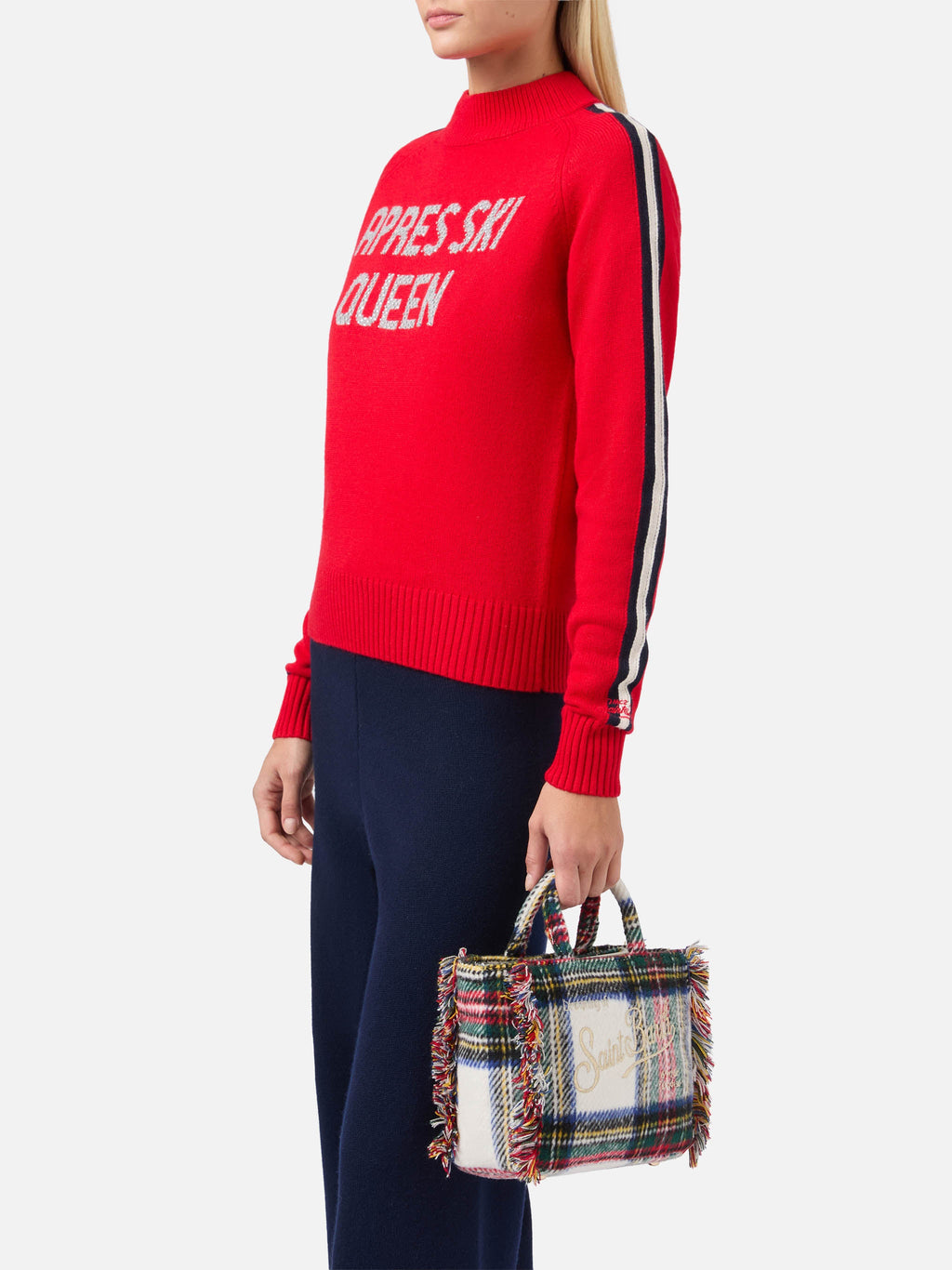 Borsa Vanity Mini Wool tartan
