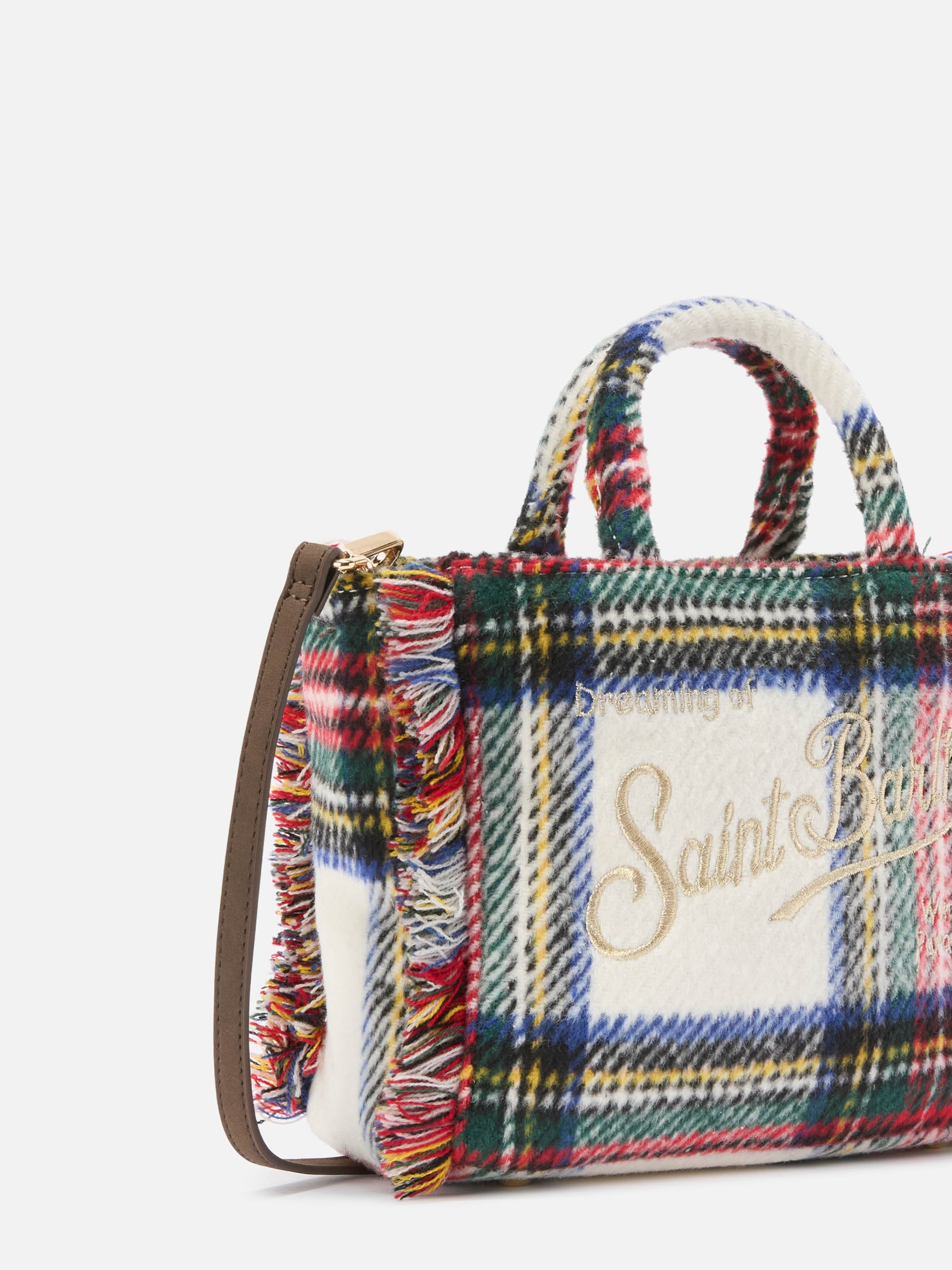 Borsa Vanity Mini Wool tartan