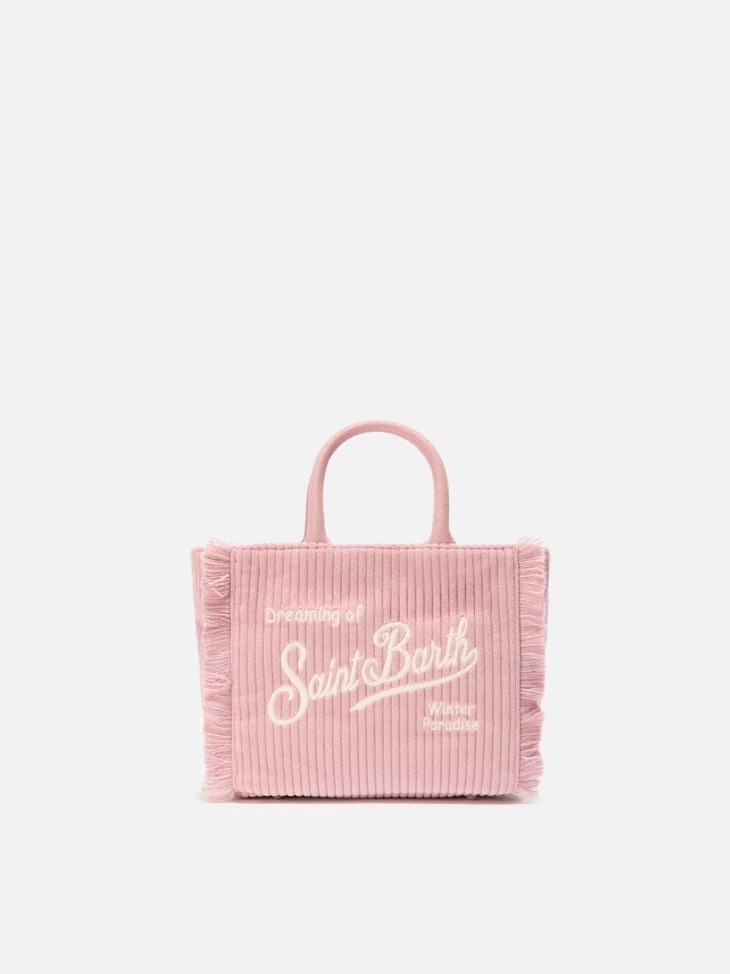 Borsa Vanity Mini Corduroy rosa