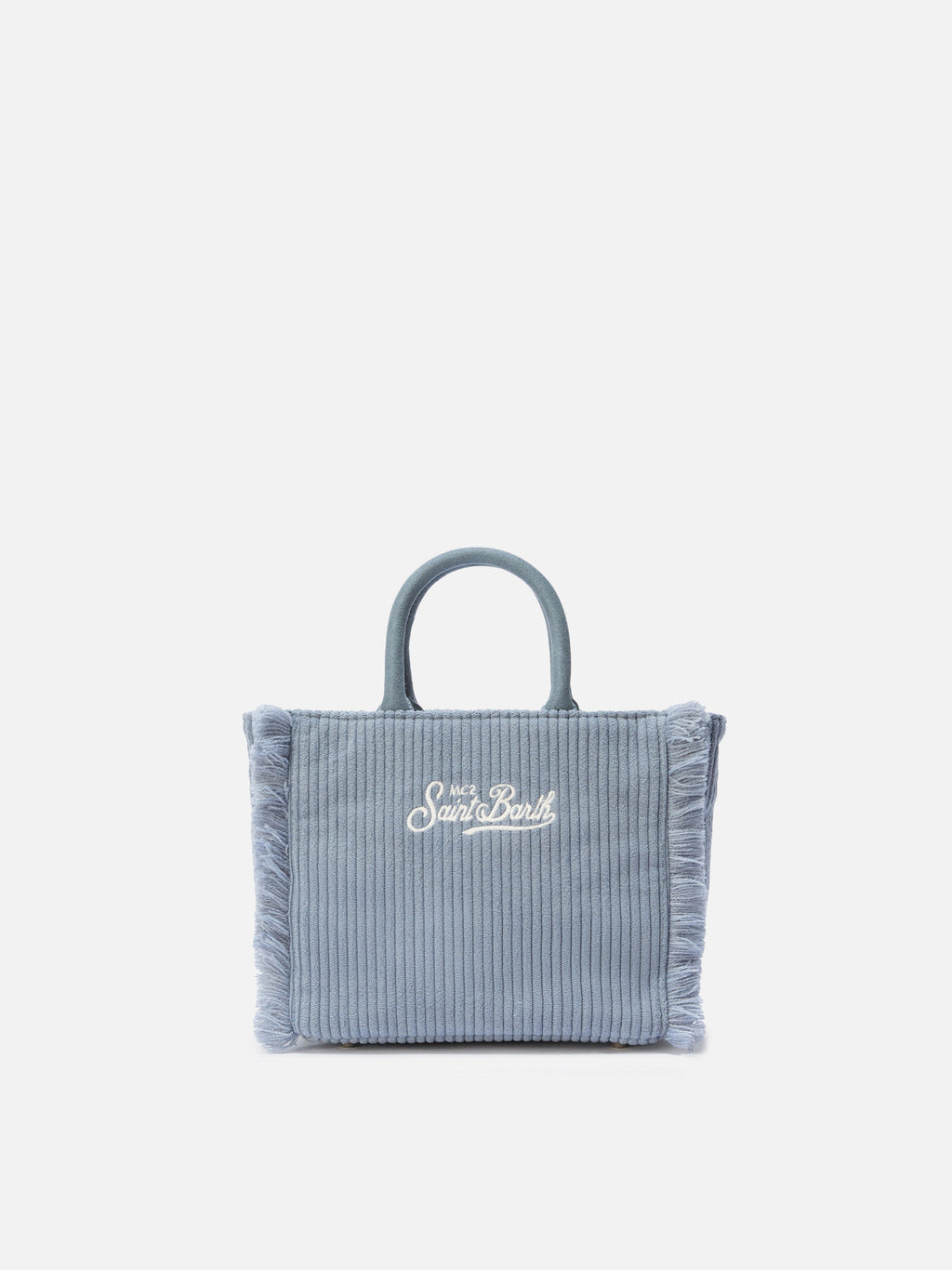 Borsa Vanity Mini Corduroy azzurro polvere