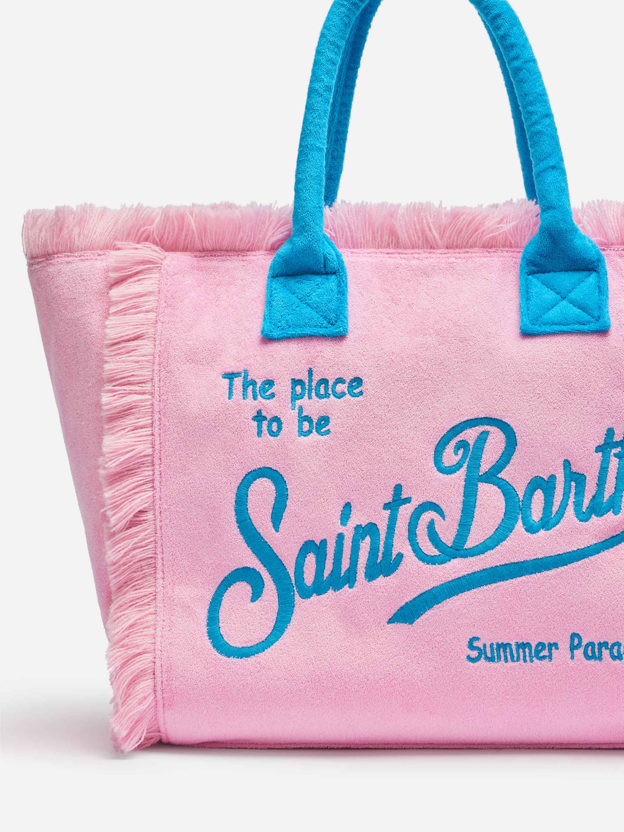 Pink terry Vanity Sponge tote bag - MC2 Saint Barth